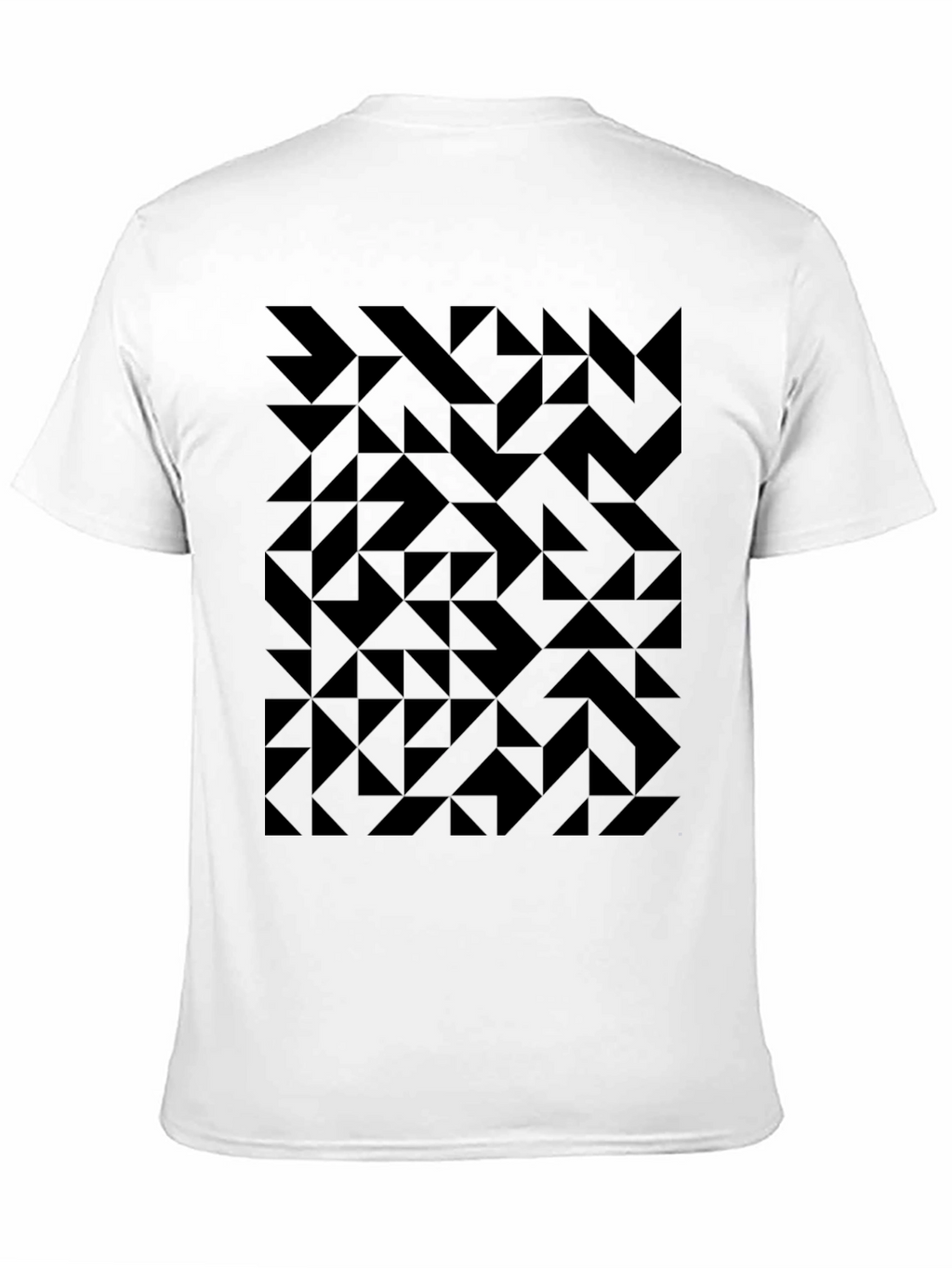 Geometric Black T-Shirt: Modern & Stylish