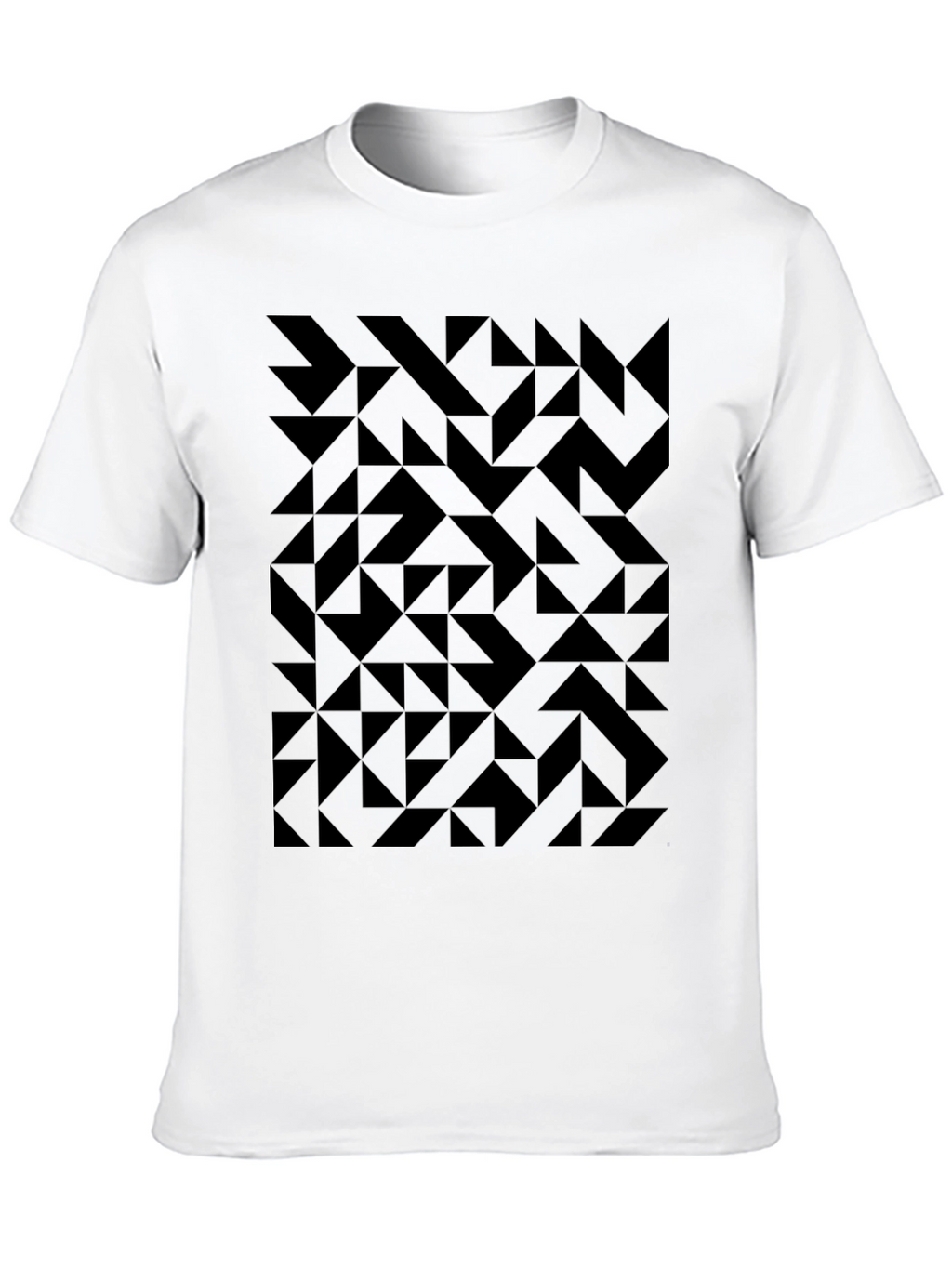 Geometric Black T-Shirt: Modern & Stylish