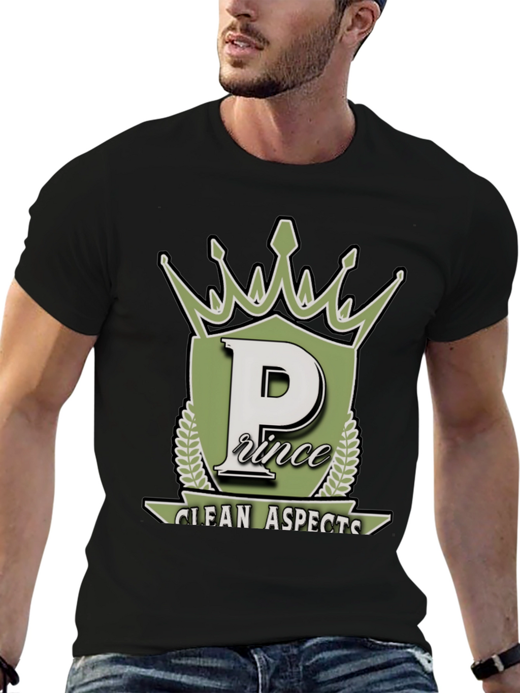 Prince Clean Aspects Black Graphic Tee
