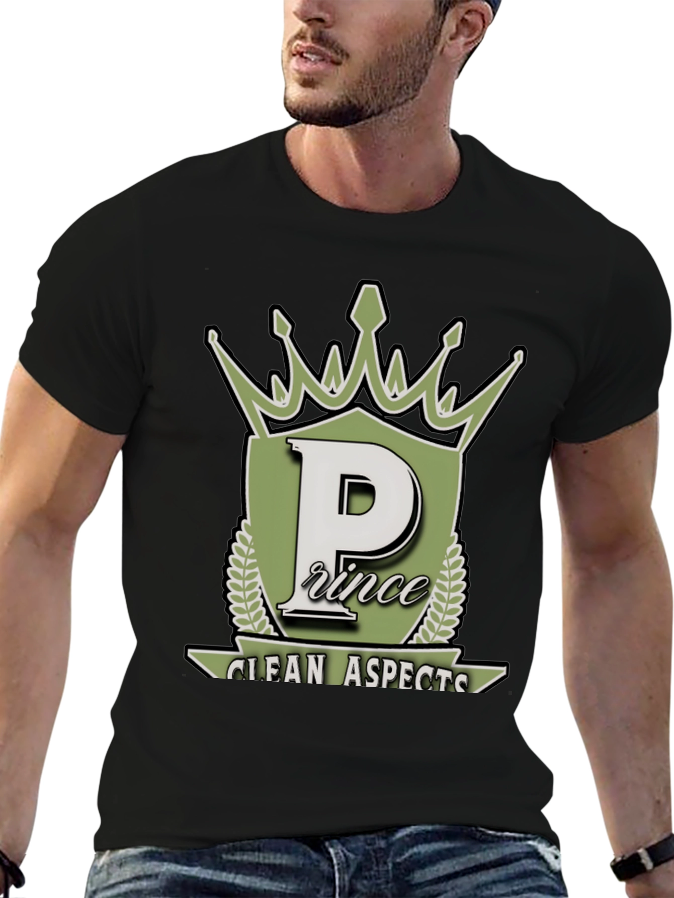 Prince Clean Aspects Black Graphic Tee