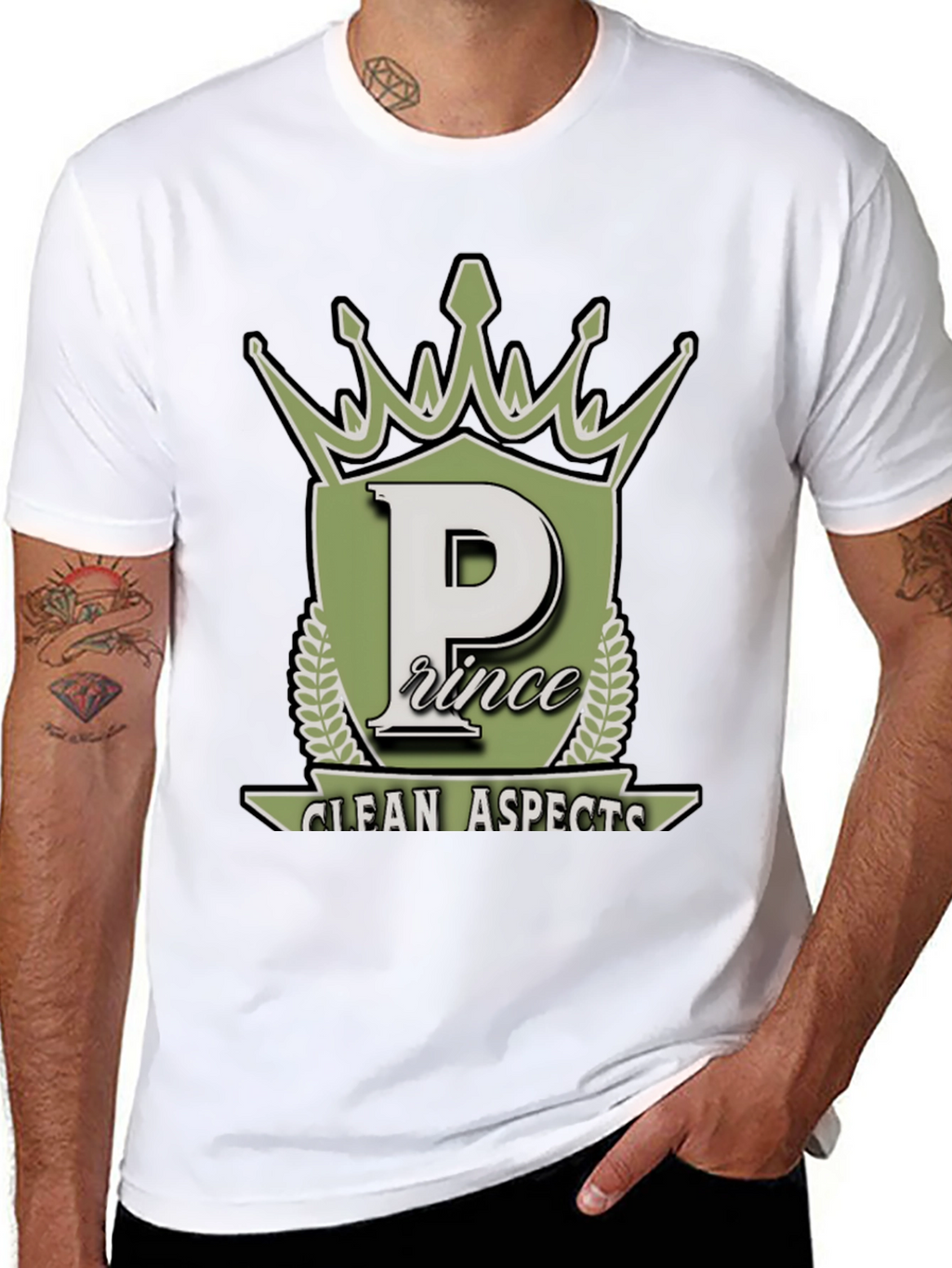 Prince Clean Aspects Black Graphic Tee