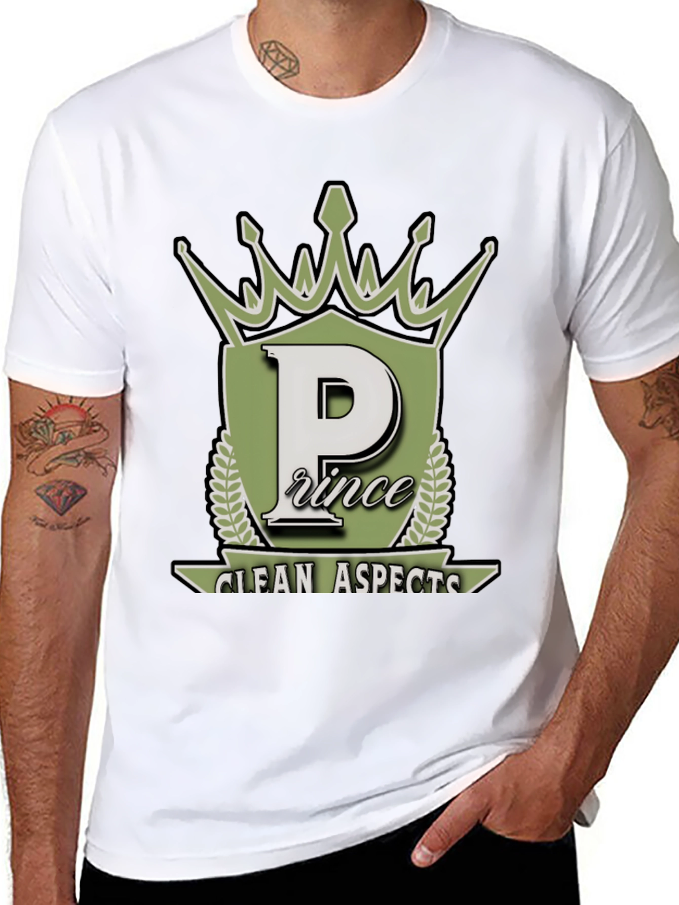 Prince Clean Aspects Black Graphic Tee