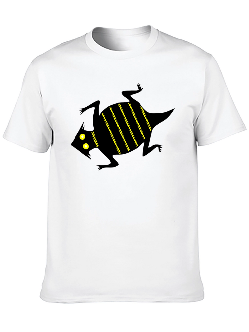 Graphic Tee - Black Lizard Print T-Shirt