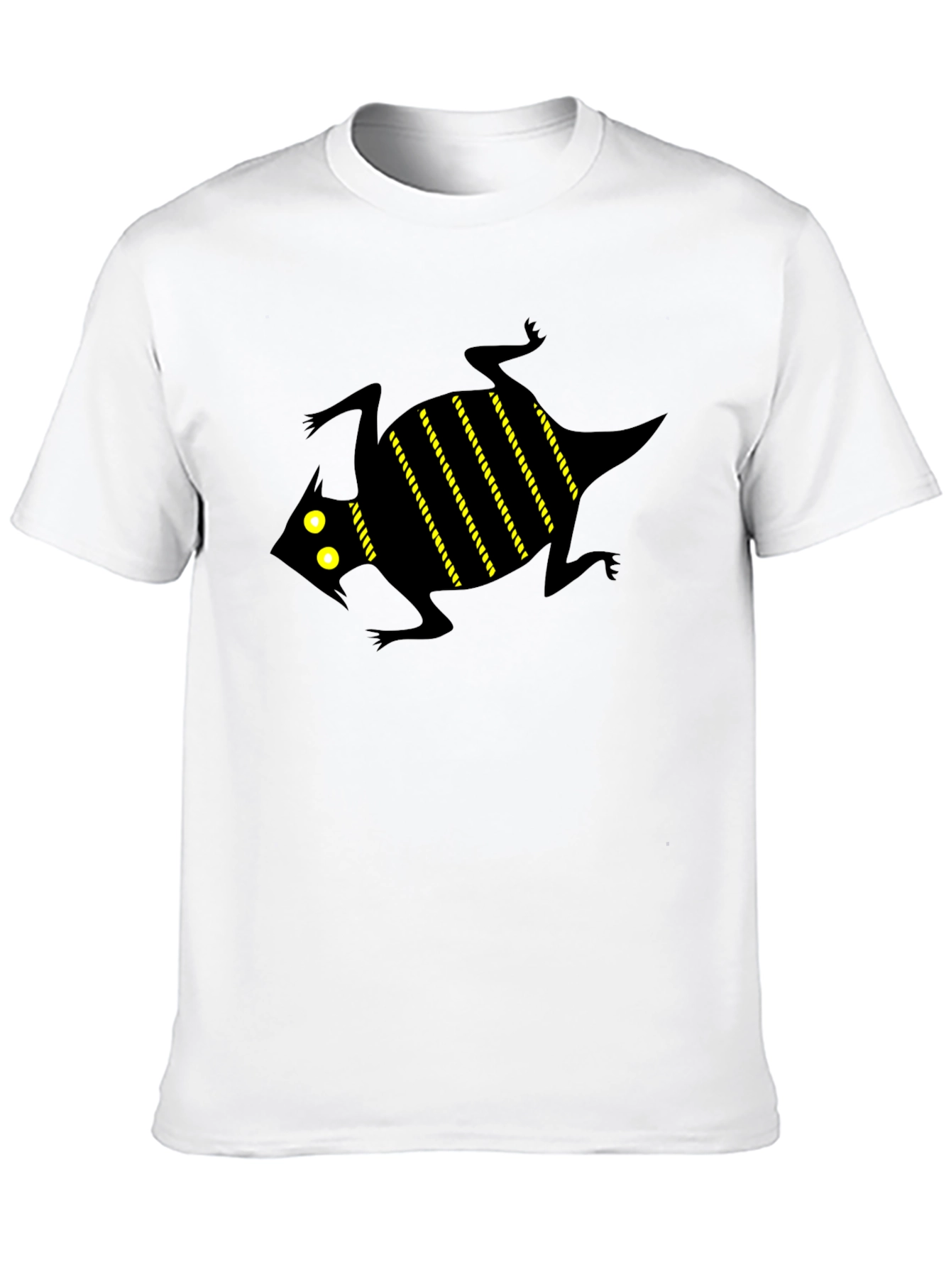 Graphic Tee - Black Lizard Print T-Shirt