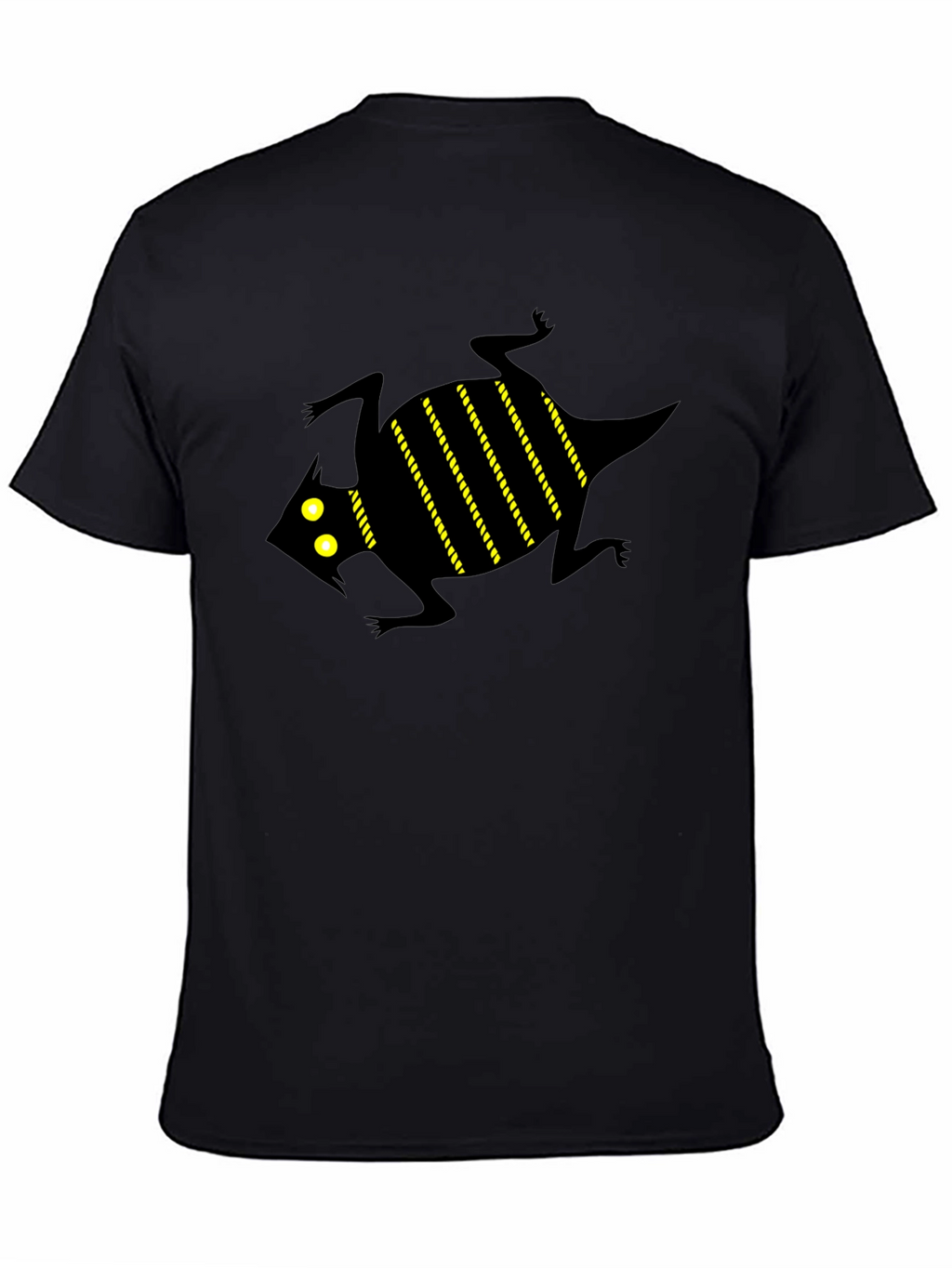 Graphic Tee - Black Lizard Print T-Shirt