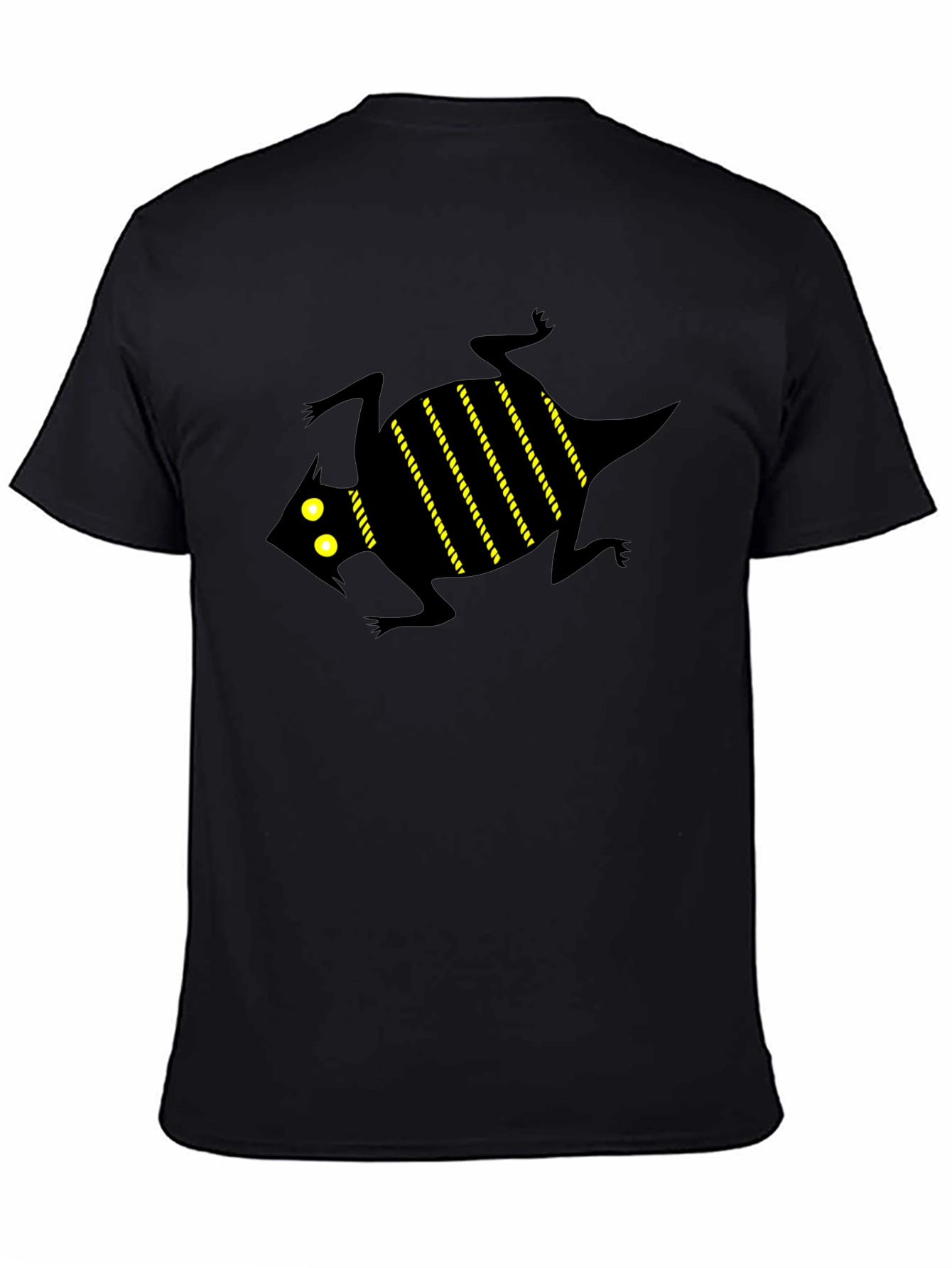 Graphic Tee - Black Lizard Print T-Shirt