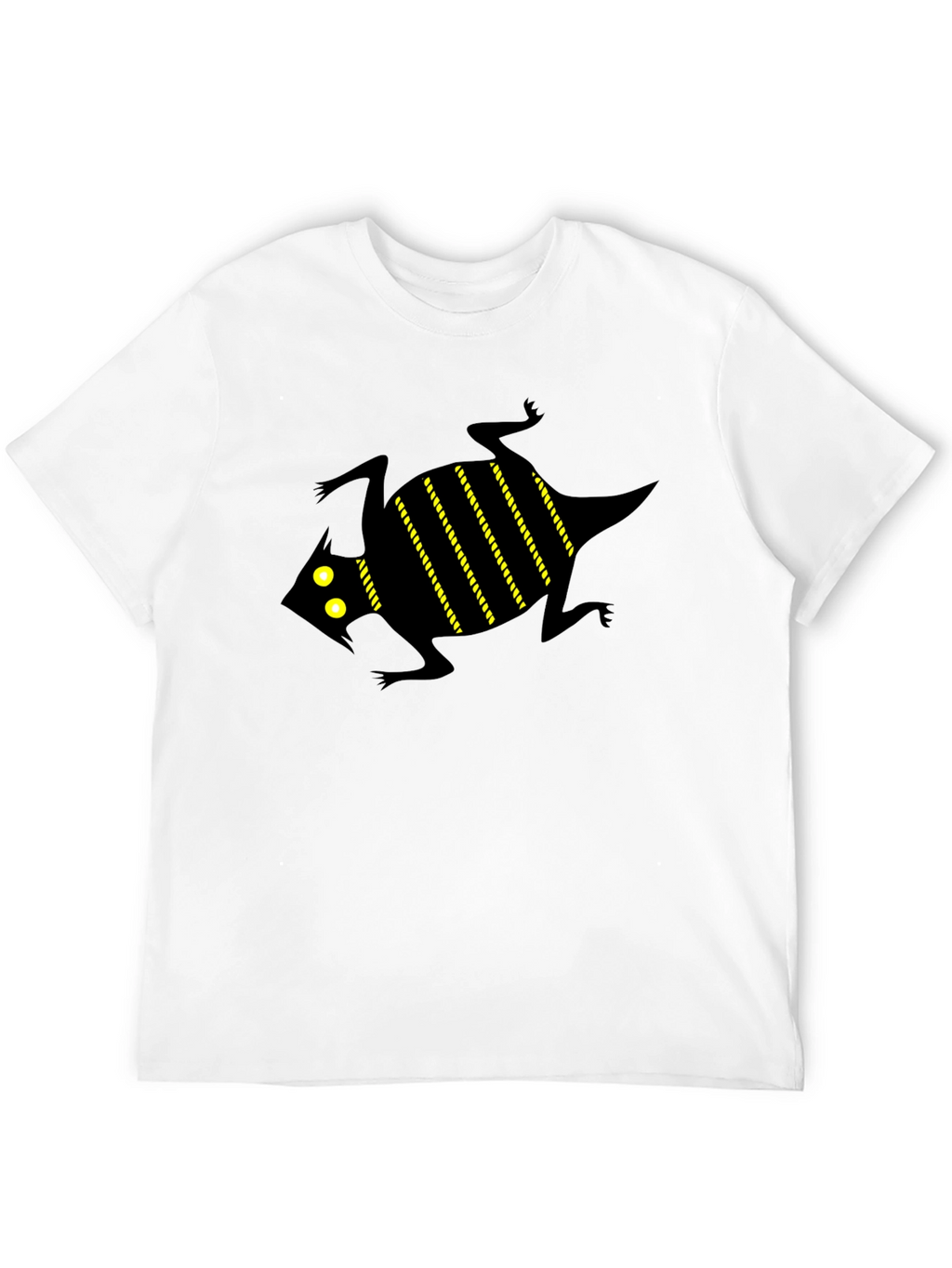 Graphic Tee - Black Lizard Print T-Shirt