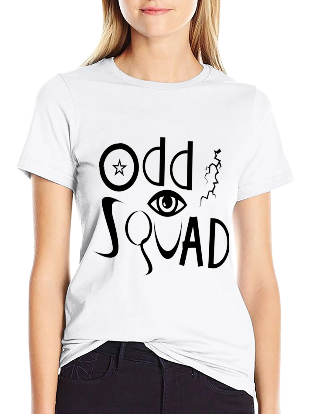Odd Squad Graphic Print Black T-Shirt