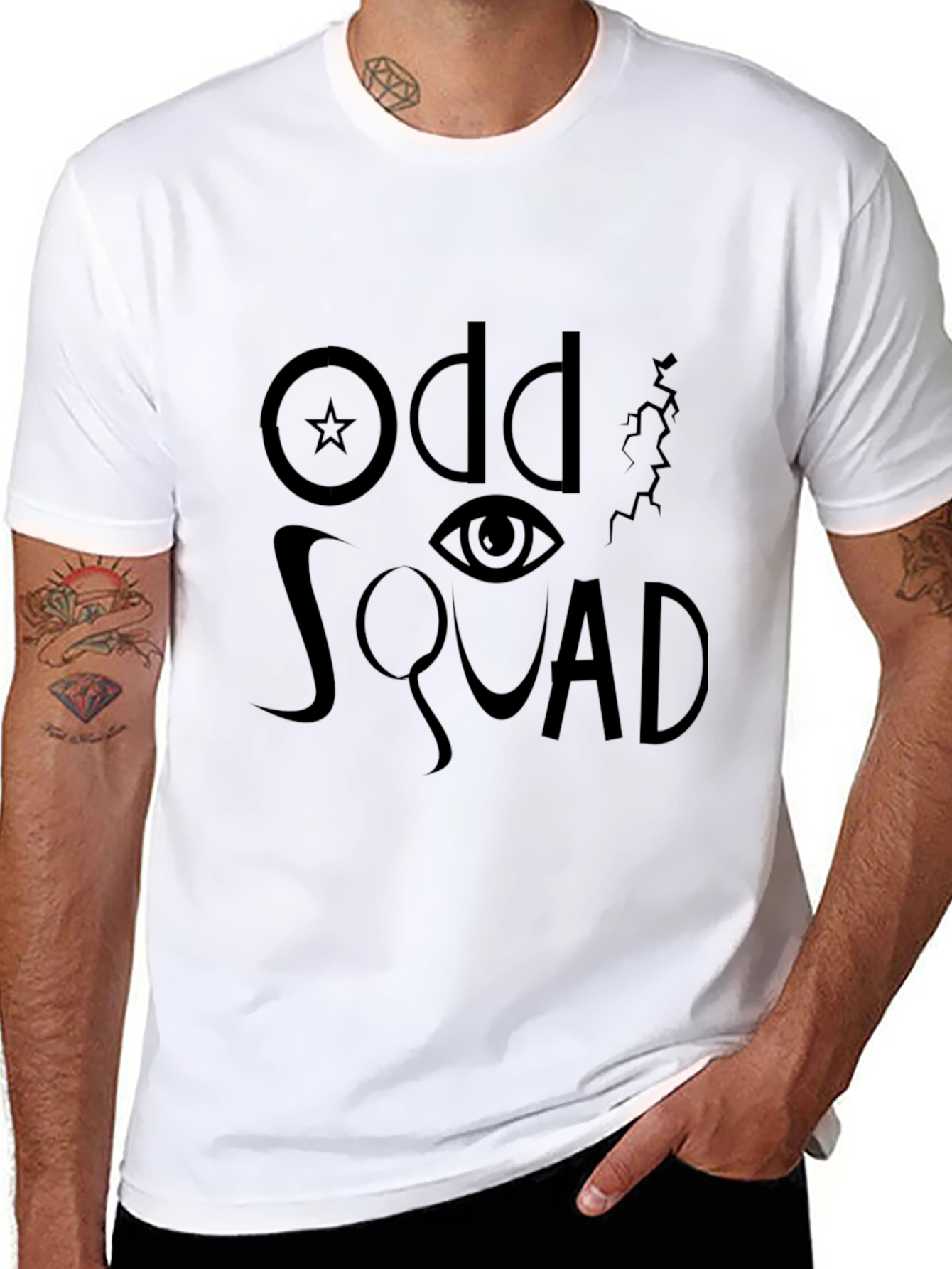 Odd Squad Graphic Print Black T-Shirt