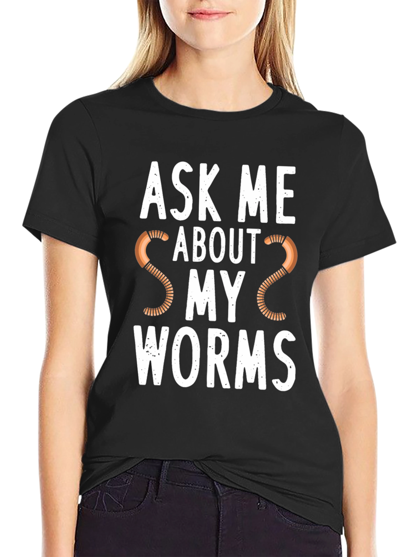 Ask Me About My Worms Graphic T-Shirt