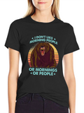 I Dont Like Morning People Graphic Tee