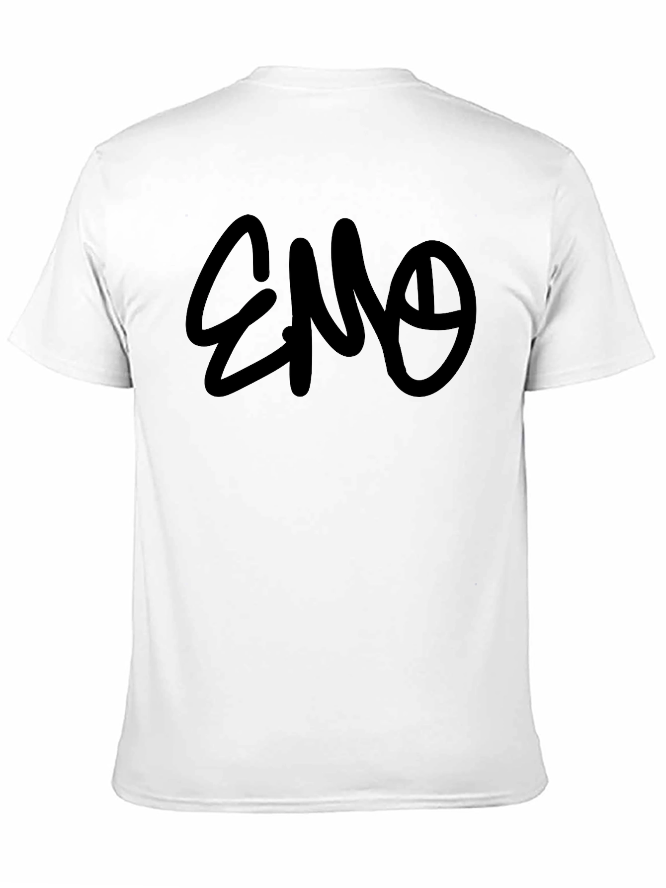 Emo Graphic T-Shirt - Black - Casual Style