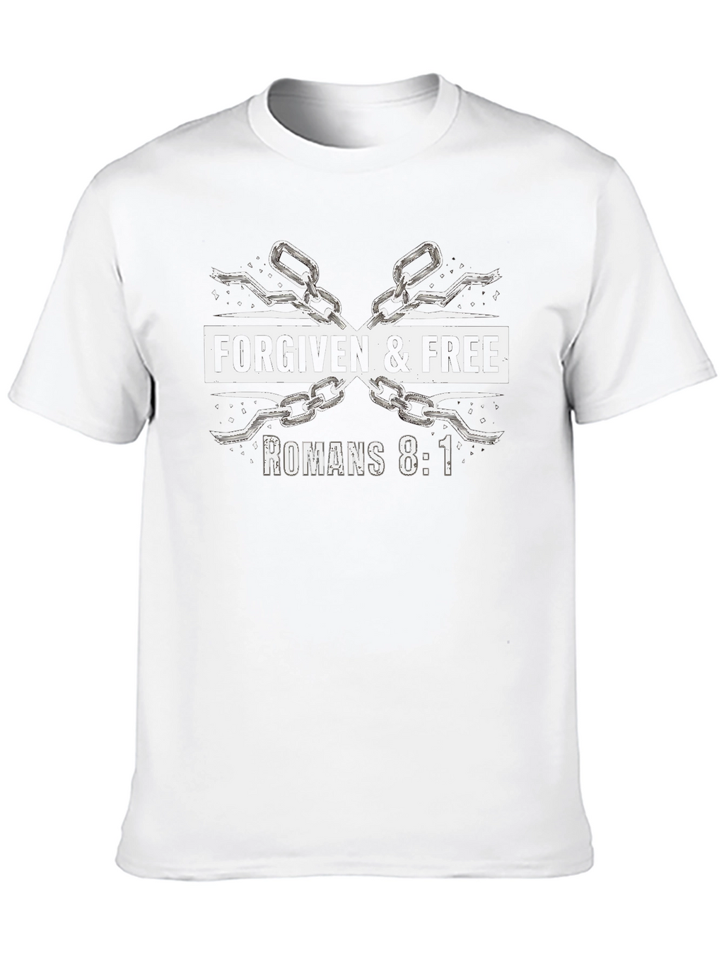Forgiven & Free Romans 8:1 Graphic Tee