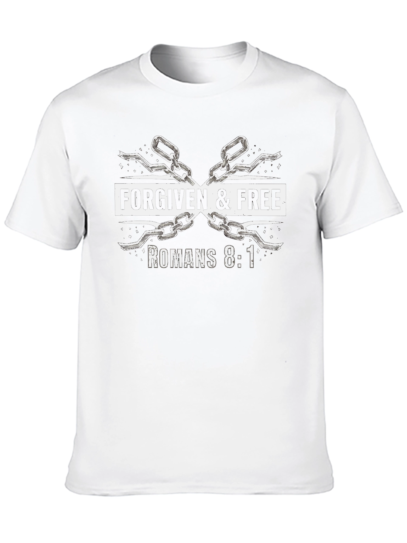 Forgiven & Free Romans 8:1 Graphic Tee