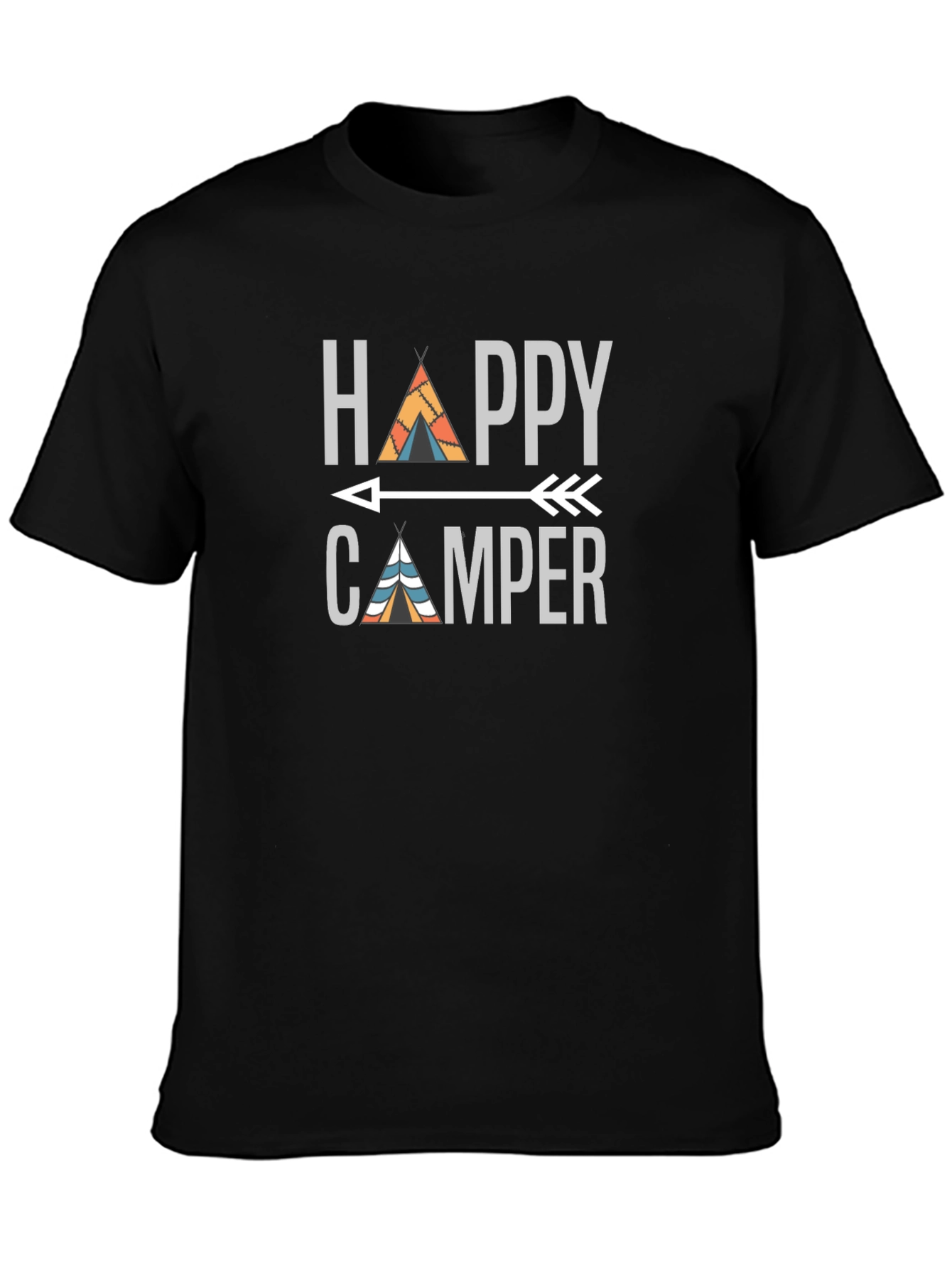Happy Camper Graphic T-Shirt - Adventure Awaits!