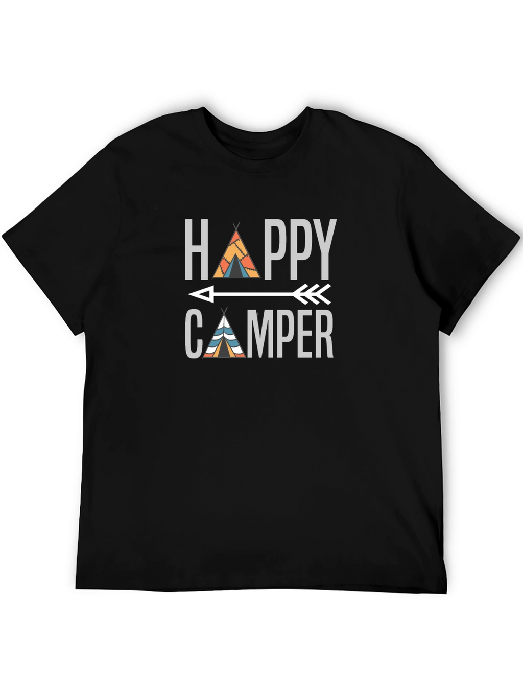 Happy Camper Graphic T-Shirt - Adventure Awaits!