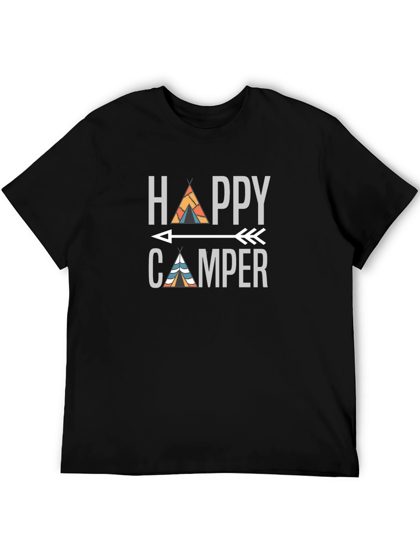 Happy Camper Graphic T-Shirt - Adventure Awaits!