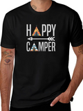 Happy Camper Graphic T-Shirt - Adventure Awaits!