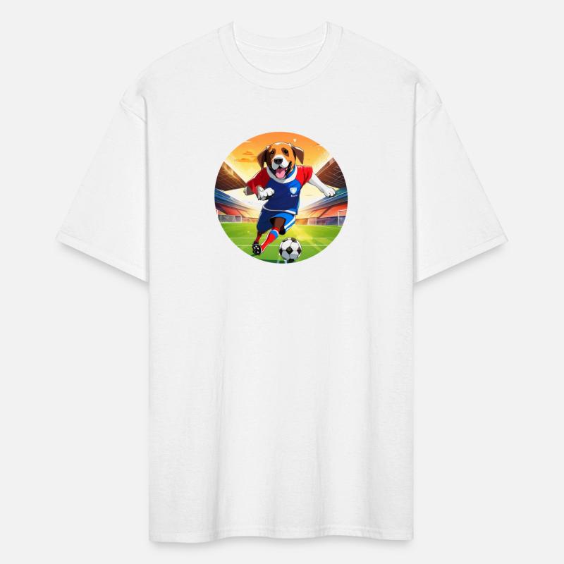 Dog soccer star