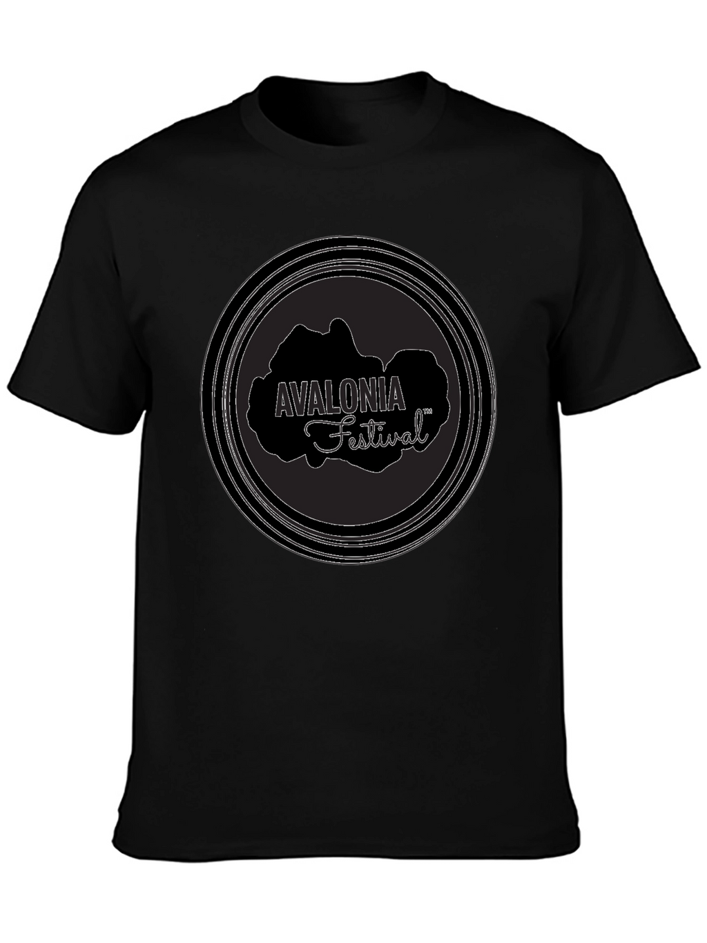 Avalonia Festival Black T-Shirt