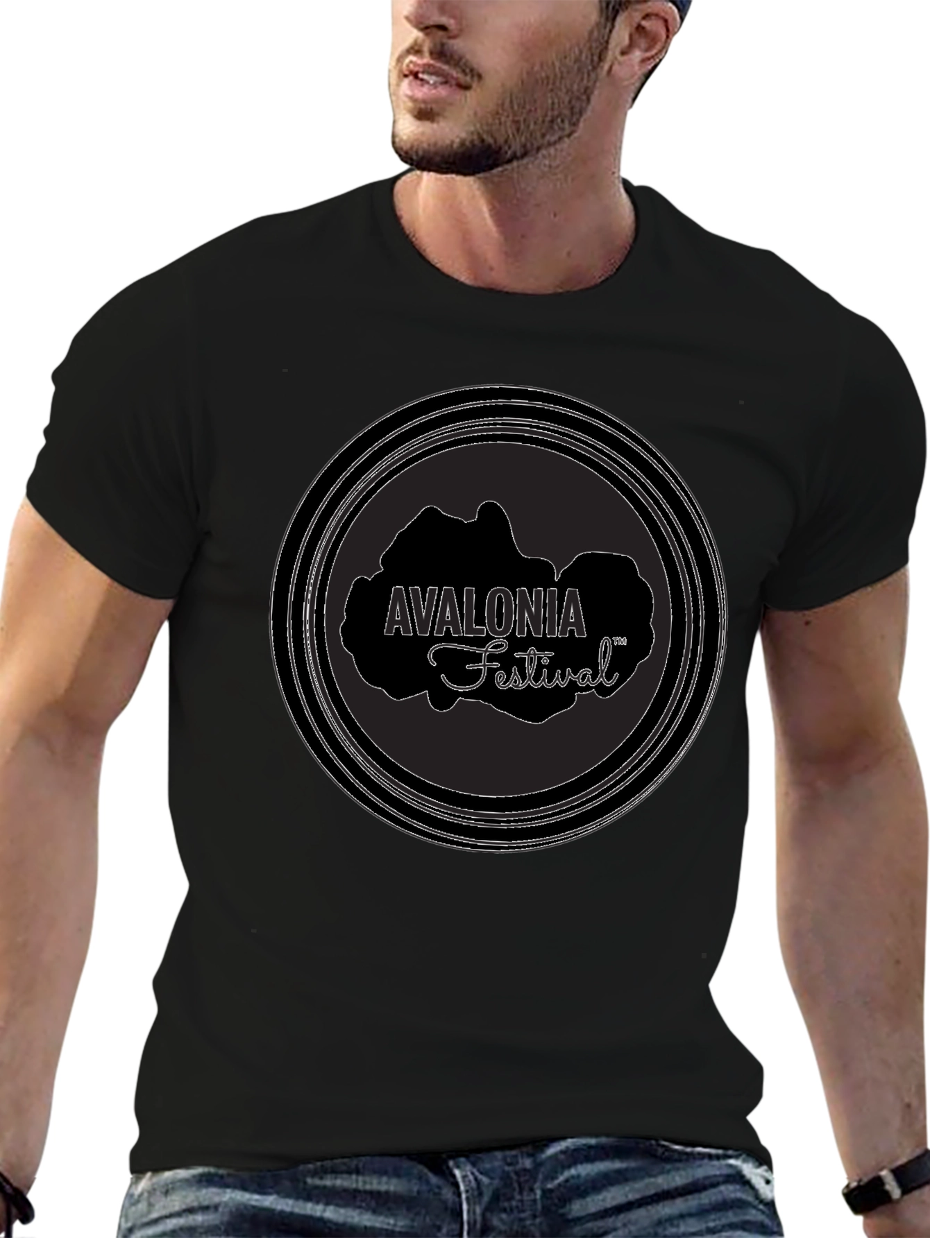 Avalonia Festival Black T-Shirt