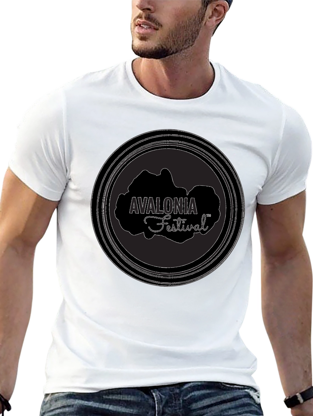 Avalonia Festival Black T-Shirt