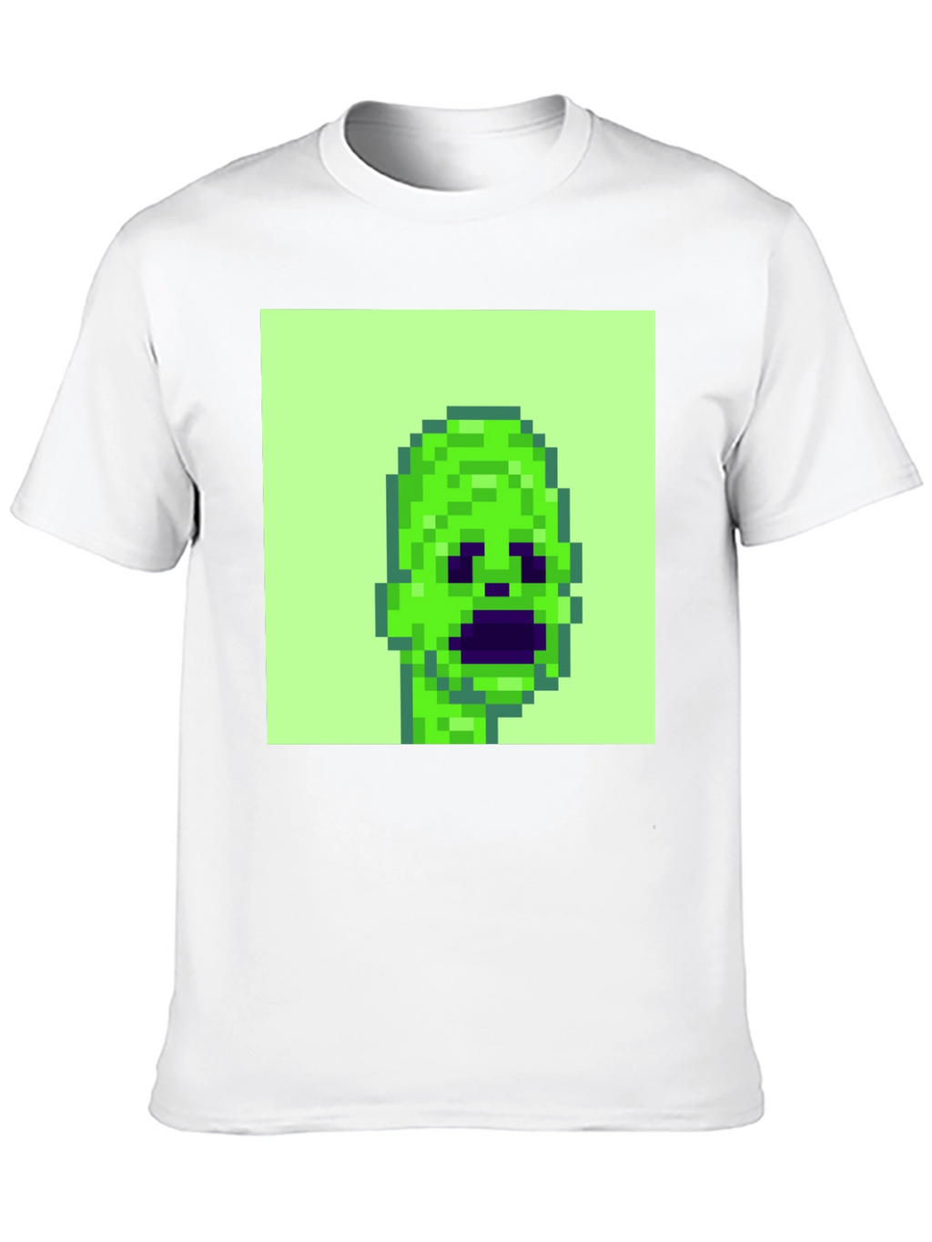 Pixelated Alien Graphic Tee - Black