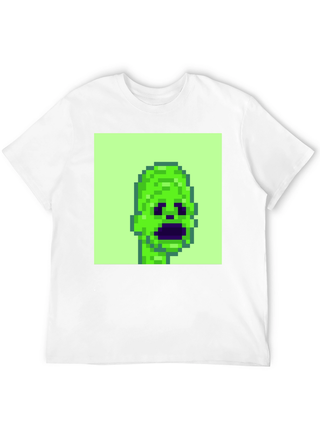 Pixelated Alien Graphic Tee - Black