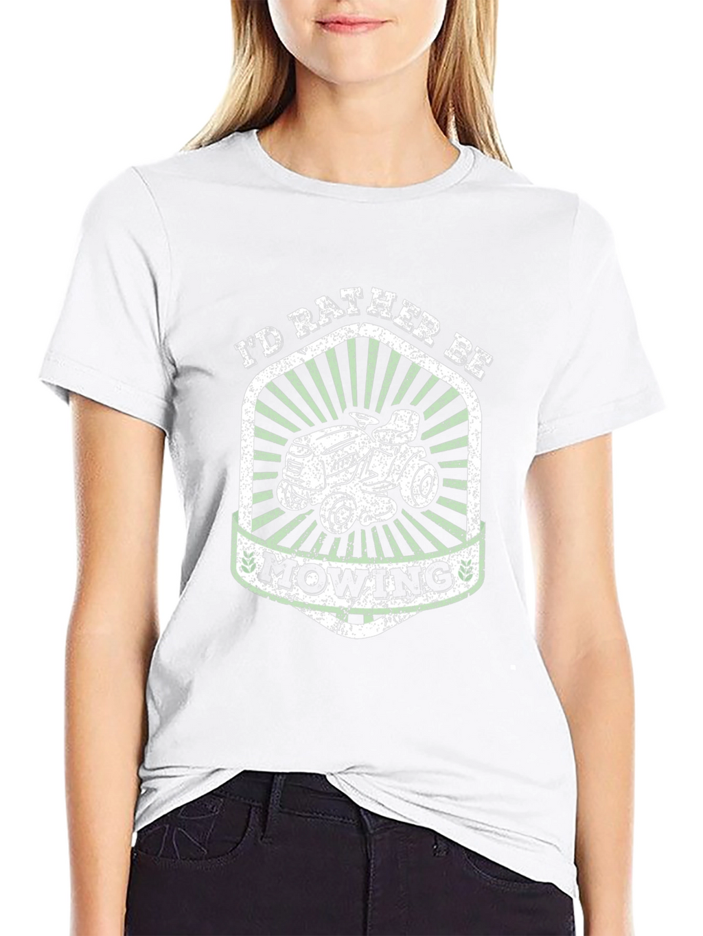 Id Rather Be Mowing Graphic Tee