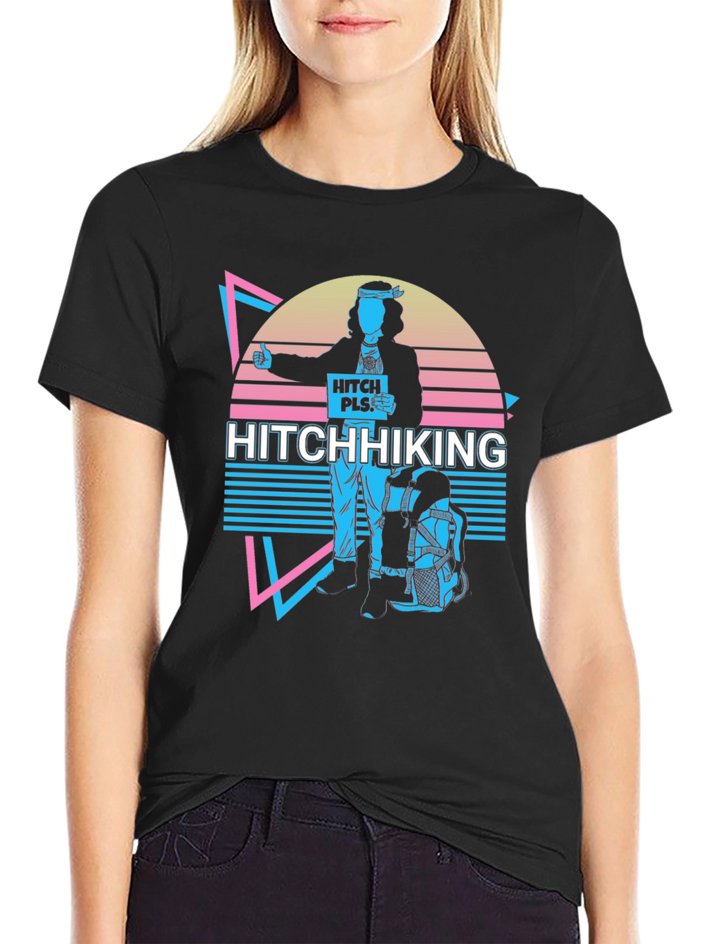 Hitchhiking Retro T-Shirt
