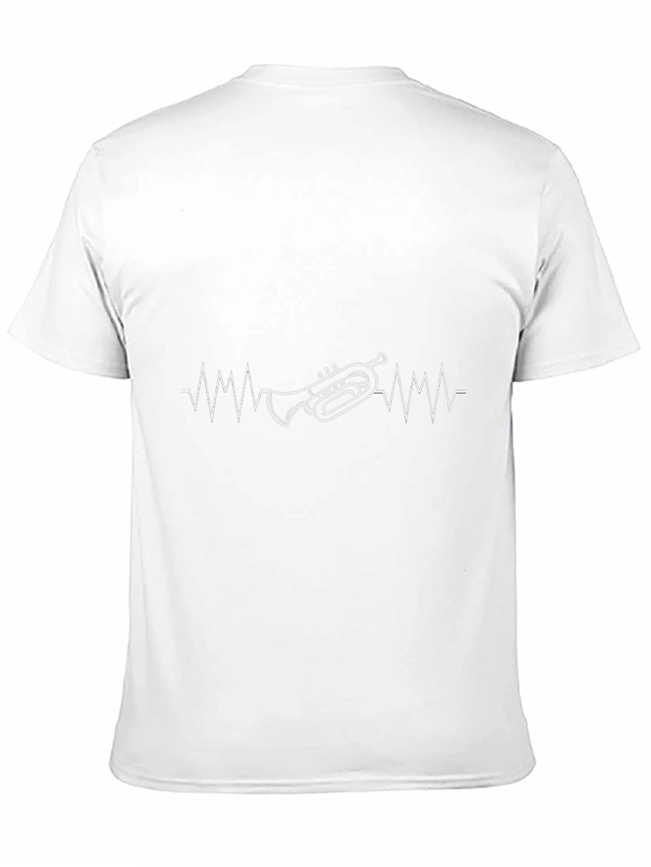 Trumpet Heartbeat Graphic T-Shirt