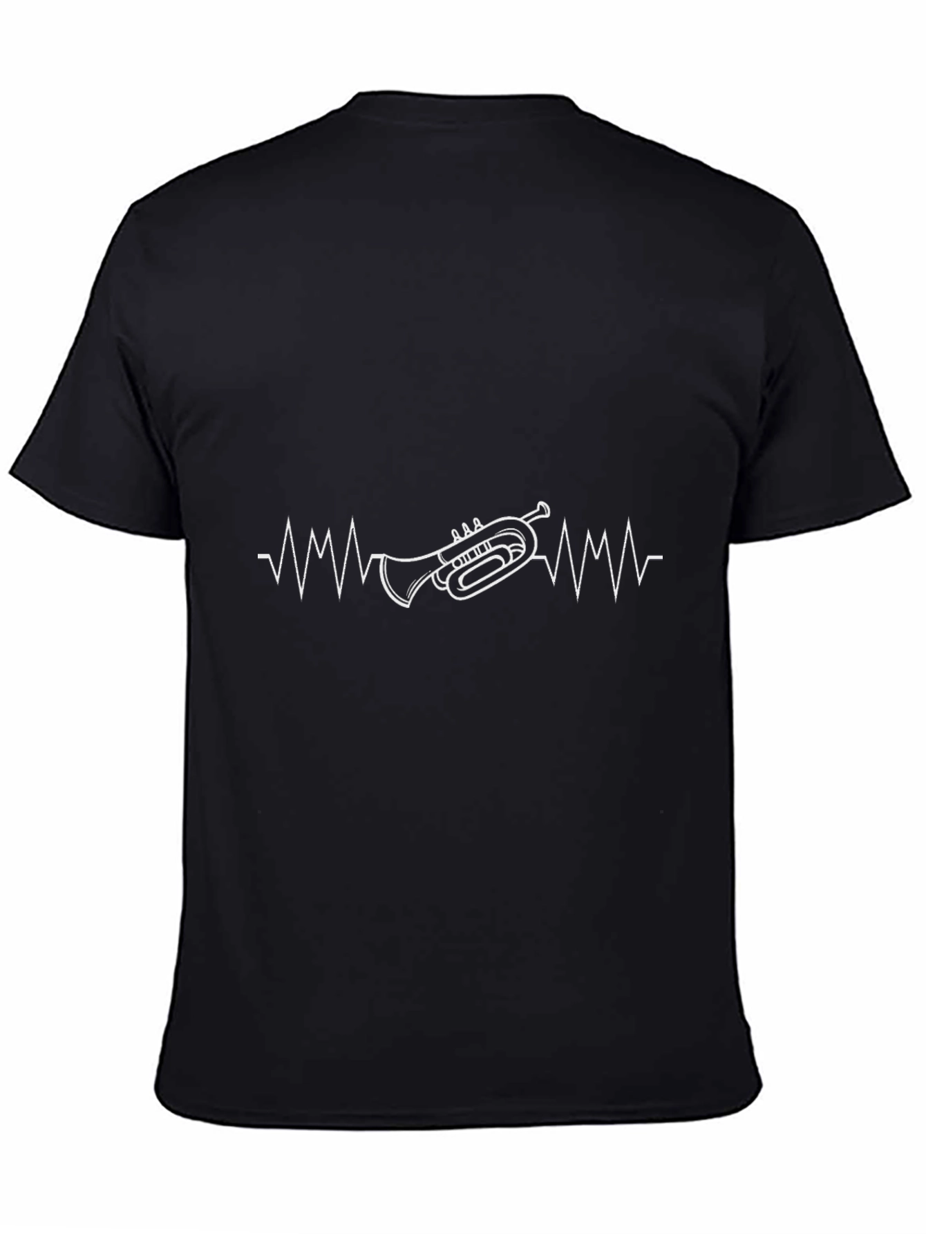 Trumpet Heartbeat Graphic T-Shirt