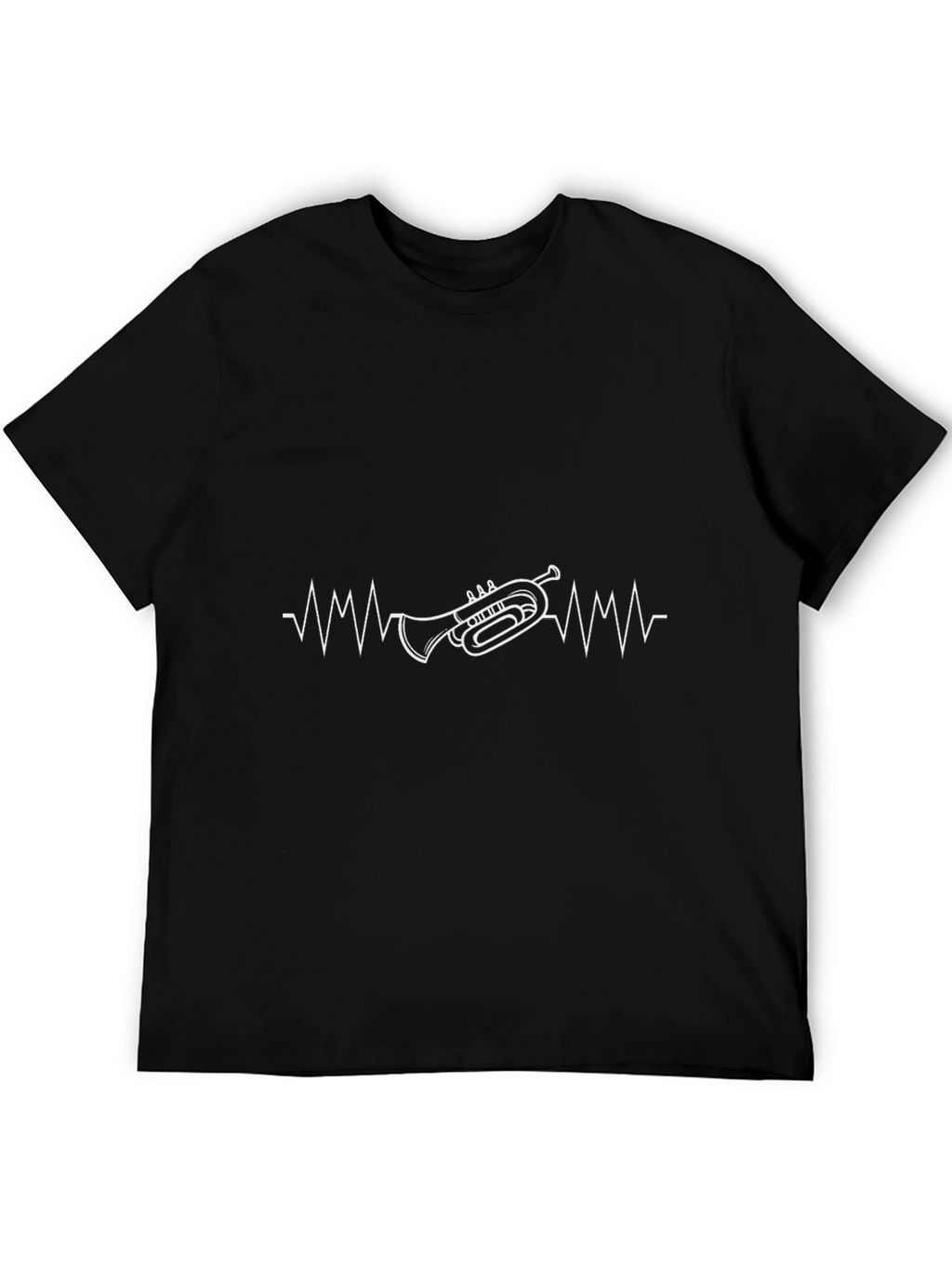 Trumpet Heartbeat Graphic T-Shirt