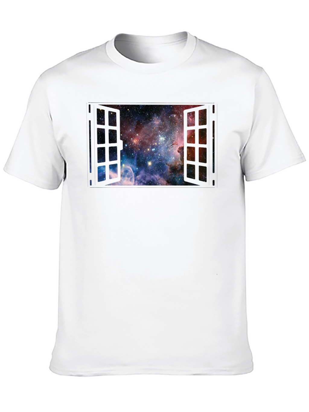 Space Window T-Shirt - Galaxy View