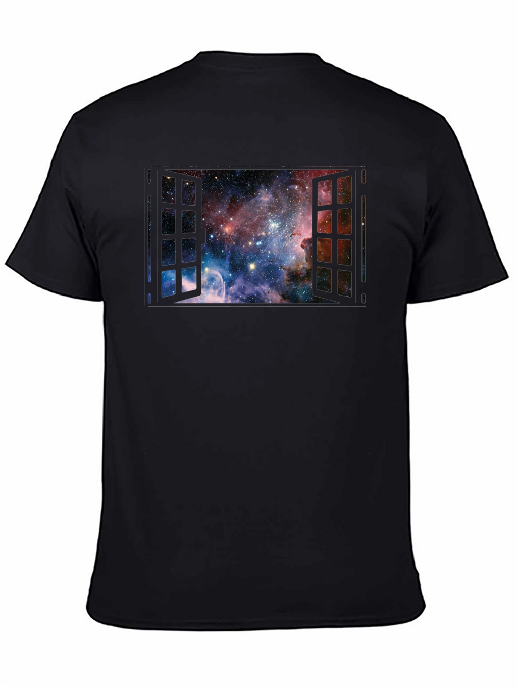 Space Window T-Shirt - Galaxy View