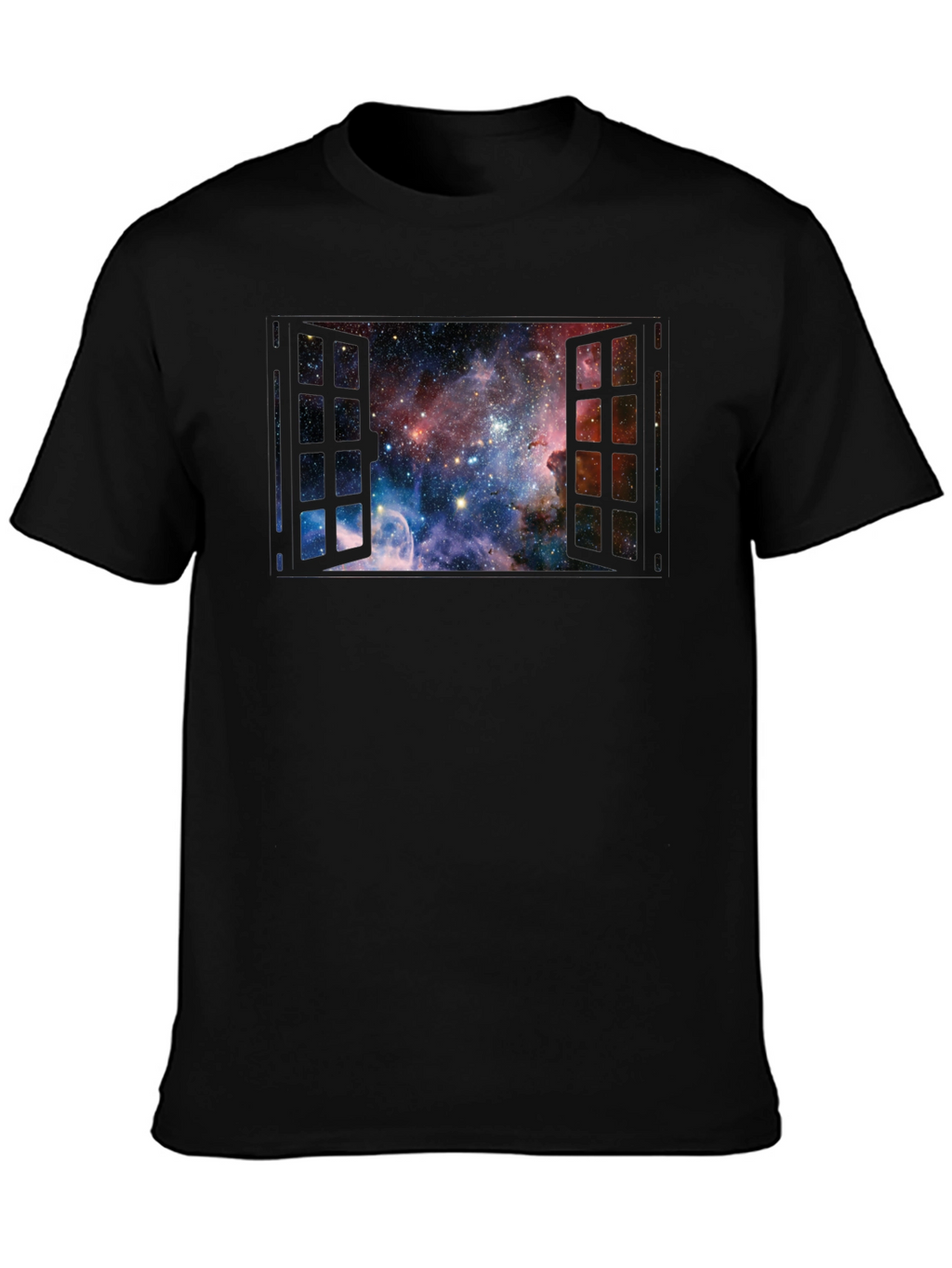 Space Window T-Shirt - Galaxy View