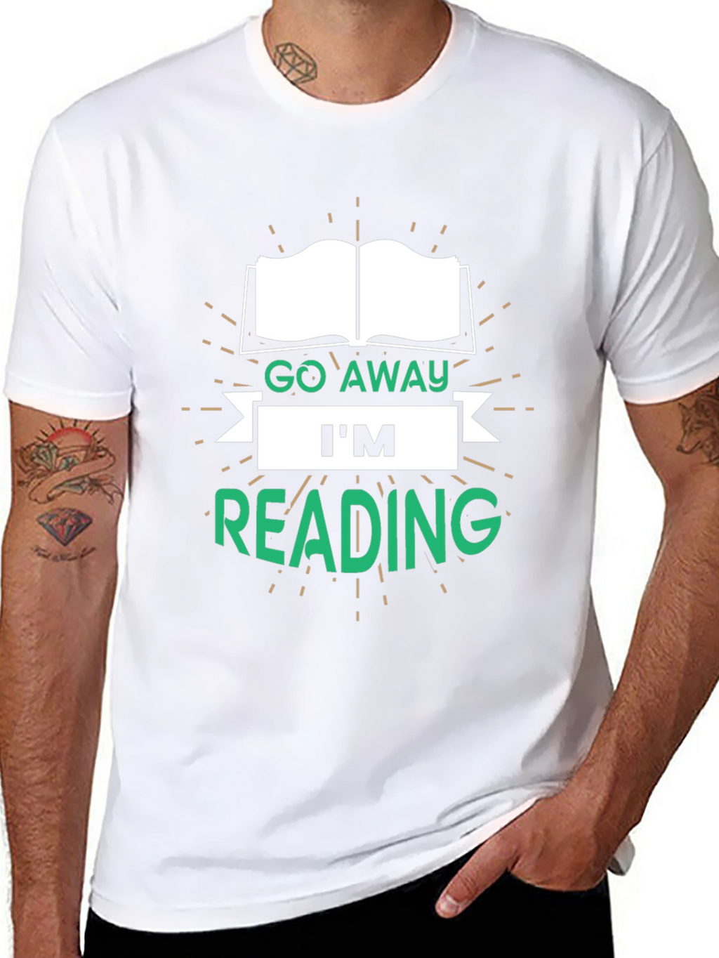 Go Away Im Reading T-Shirt - Book Lover Tee