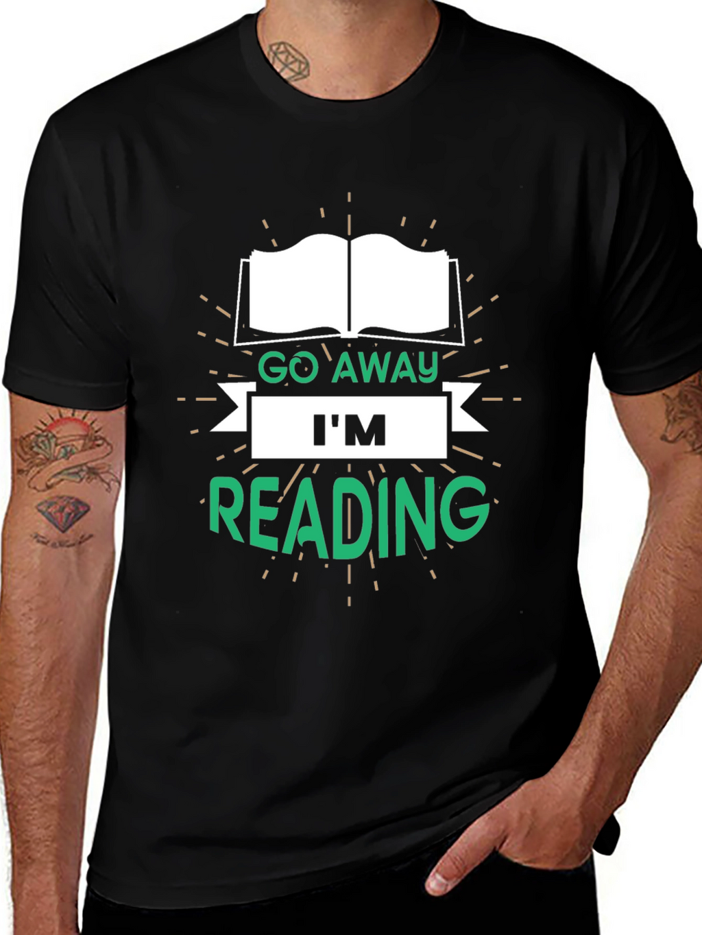 Go Away Im Reading T-Shirt - Book Lover Tee