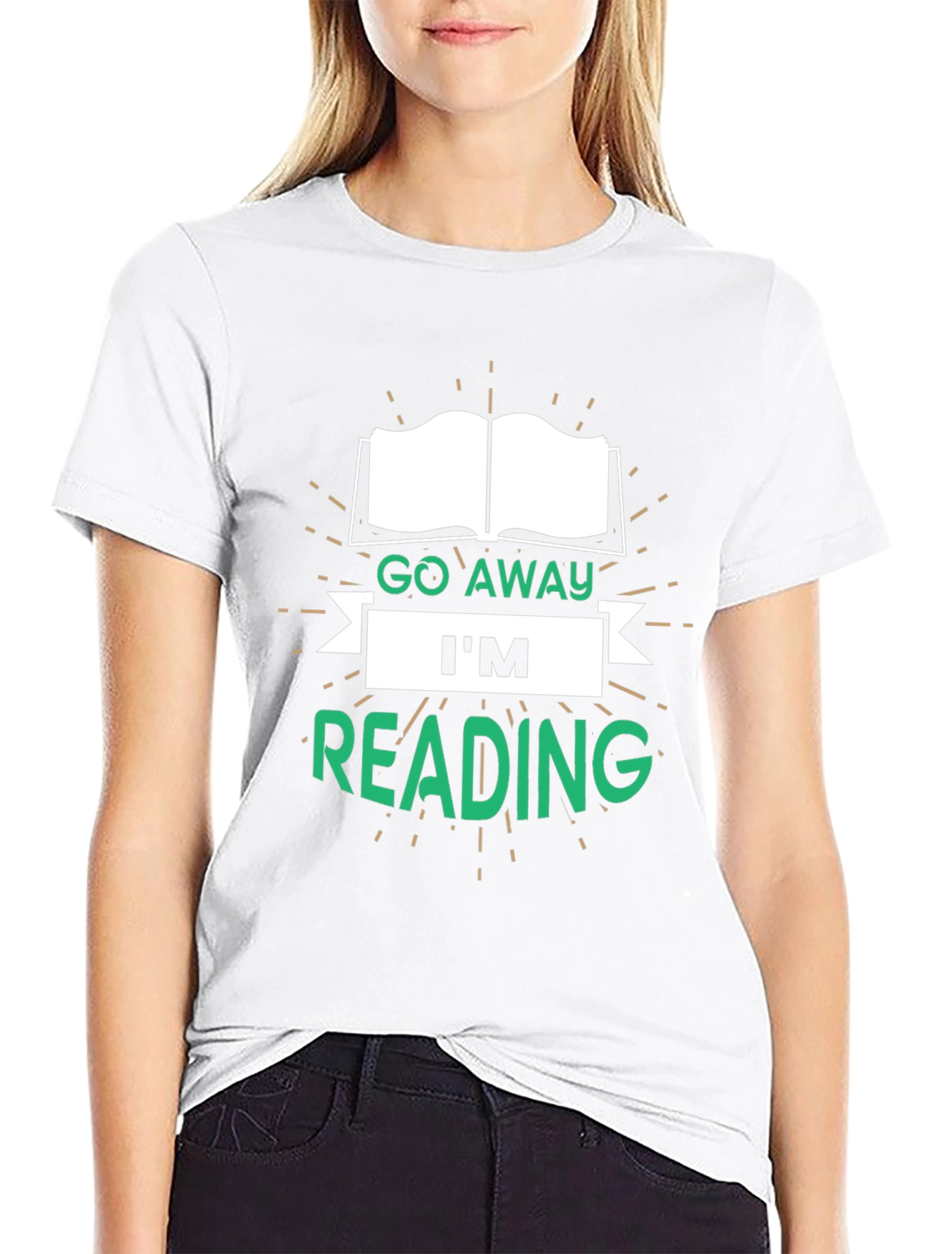 Go Away Im Reading T-Shirt - Book Lover Tee