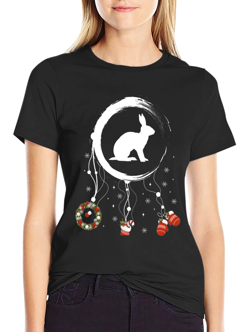 Christmas Rabbit T-Shirt