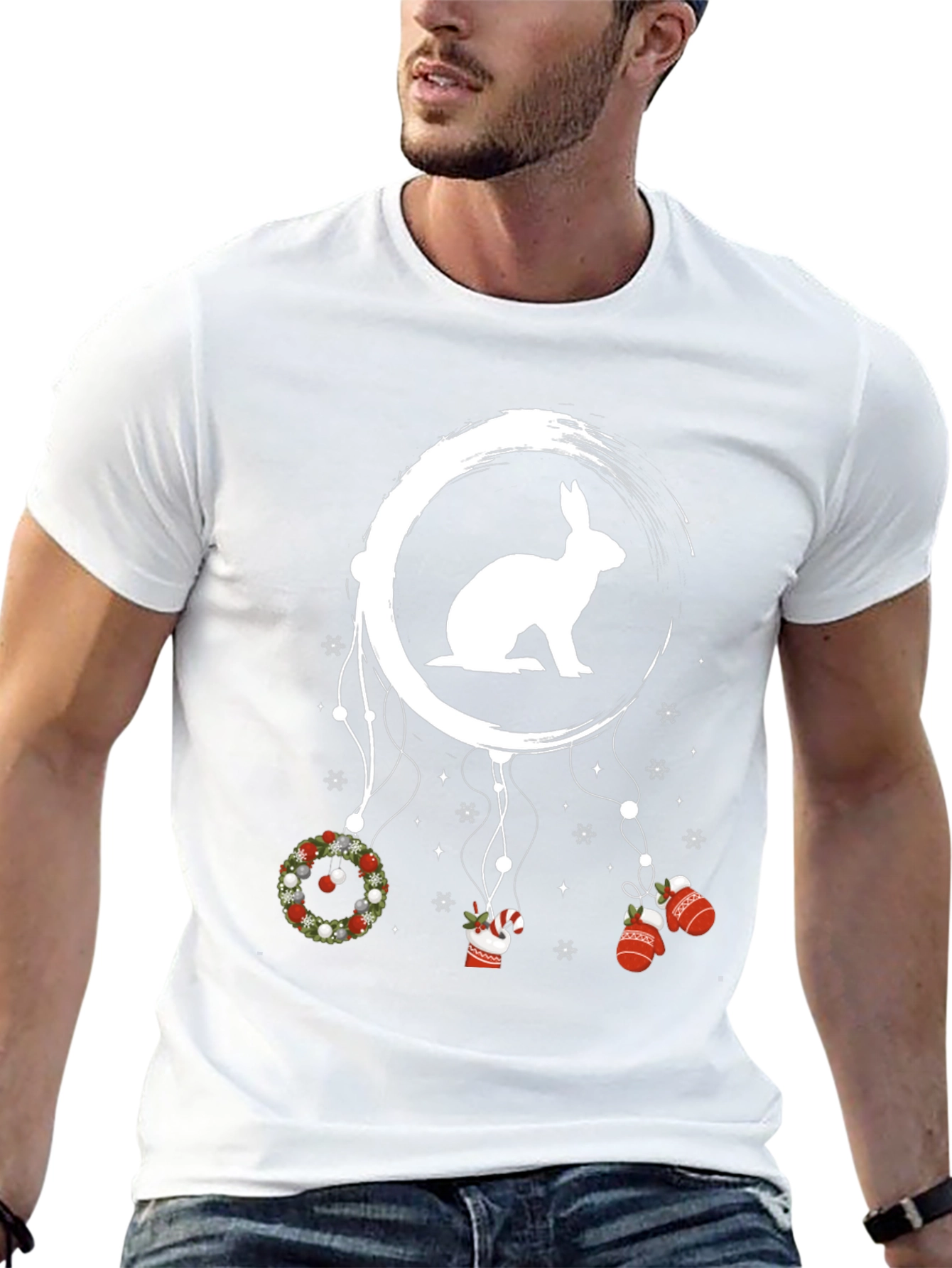 Christmas Rabbit T-Shirt