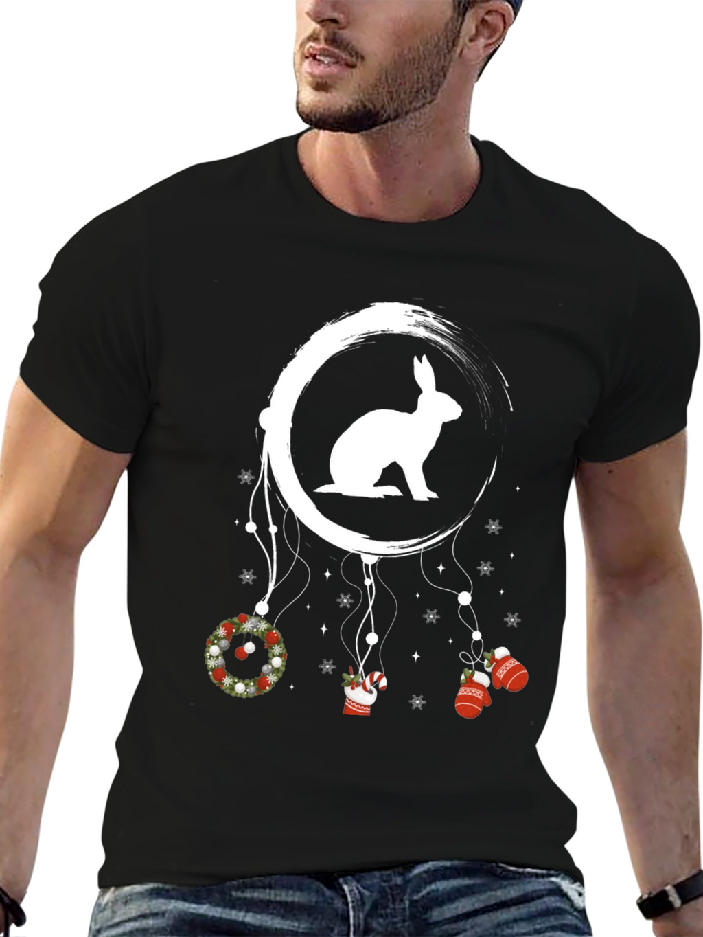 Christmas Rabbit T-Shirt