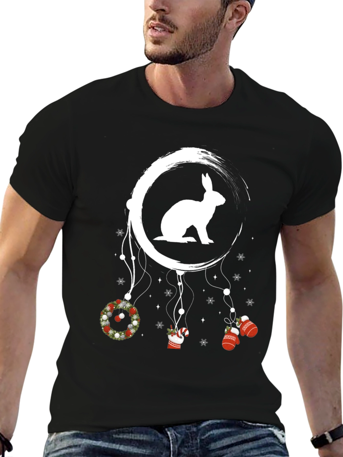 Christmas Rabbit T-Shirt