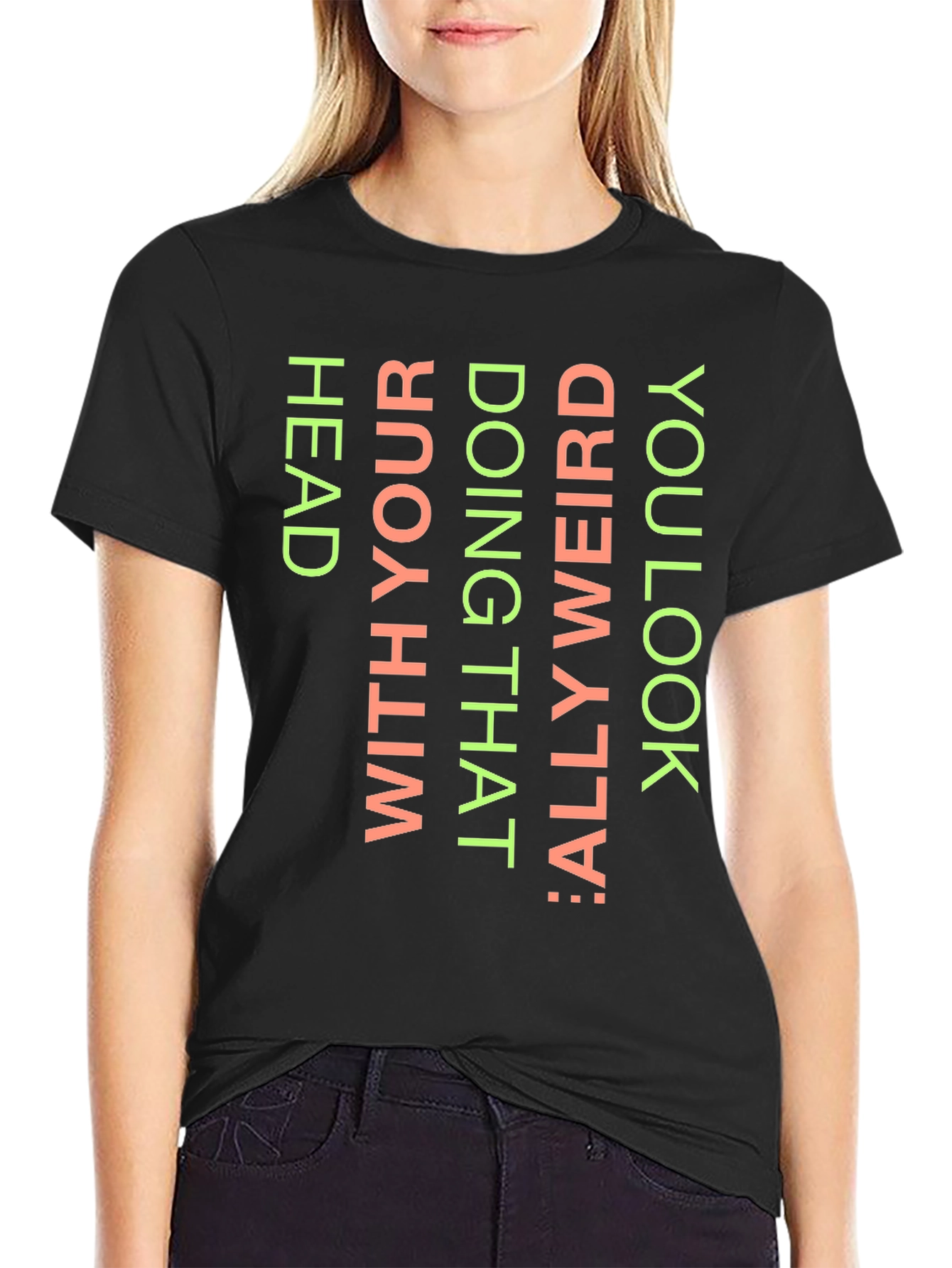 Weird Head Graphic Tee - Unisex Cotton T-Shirt