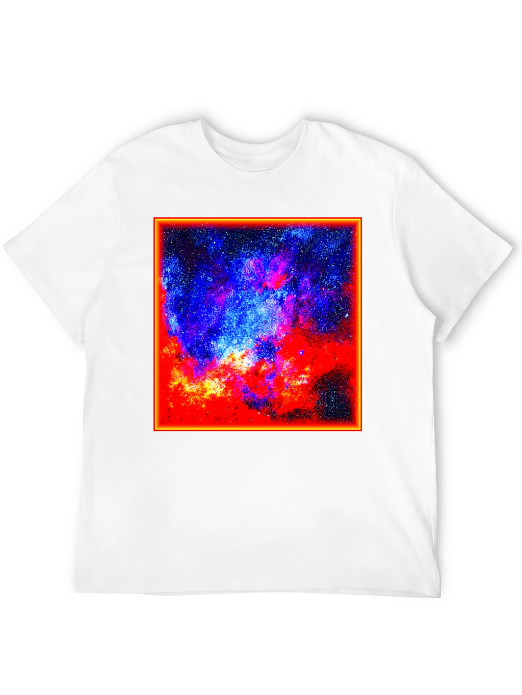 Cosmic Nebula Graphic Tee - Black