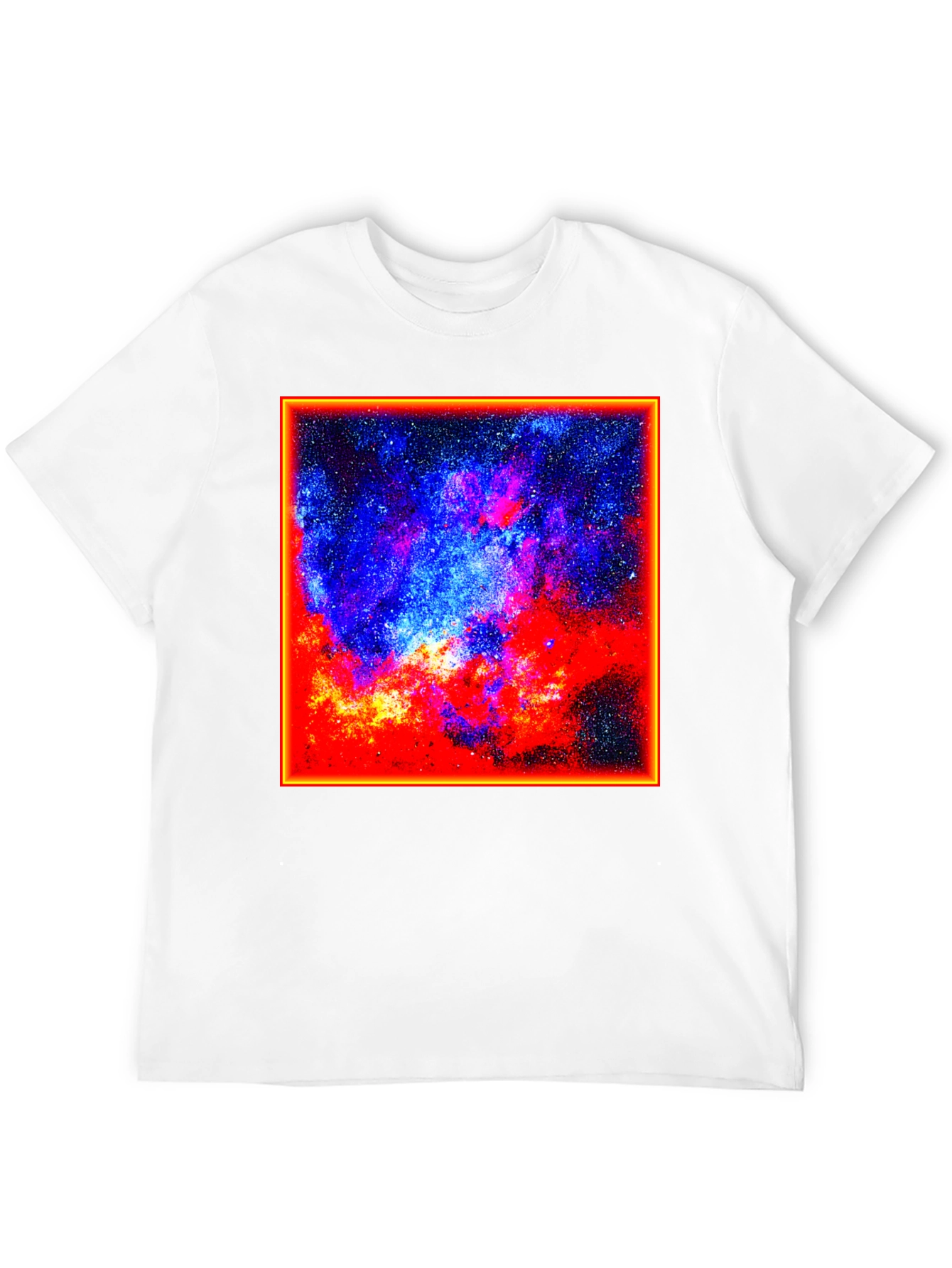 Cosmic Nebula Graphic Tee - Black