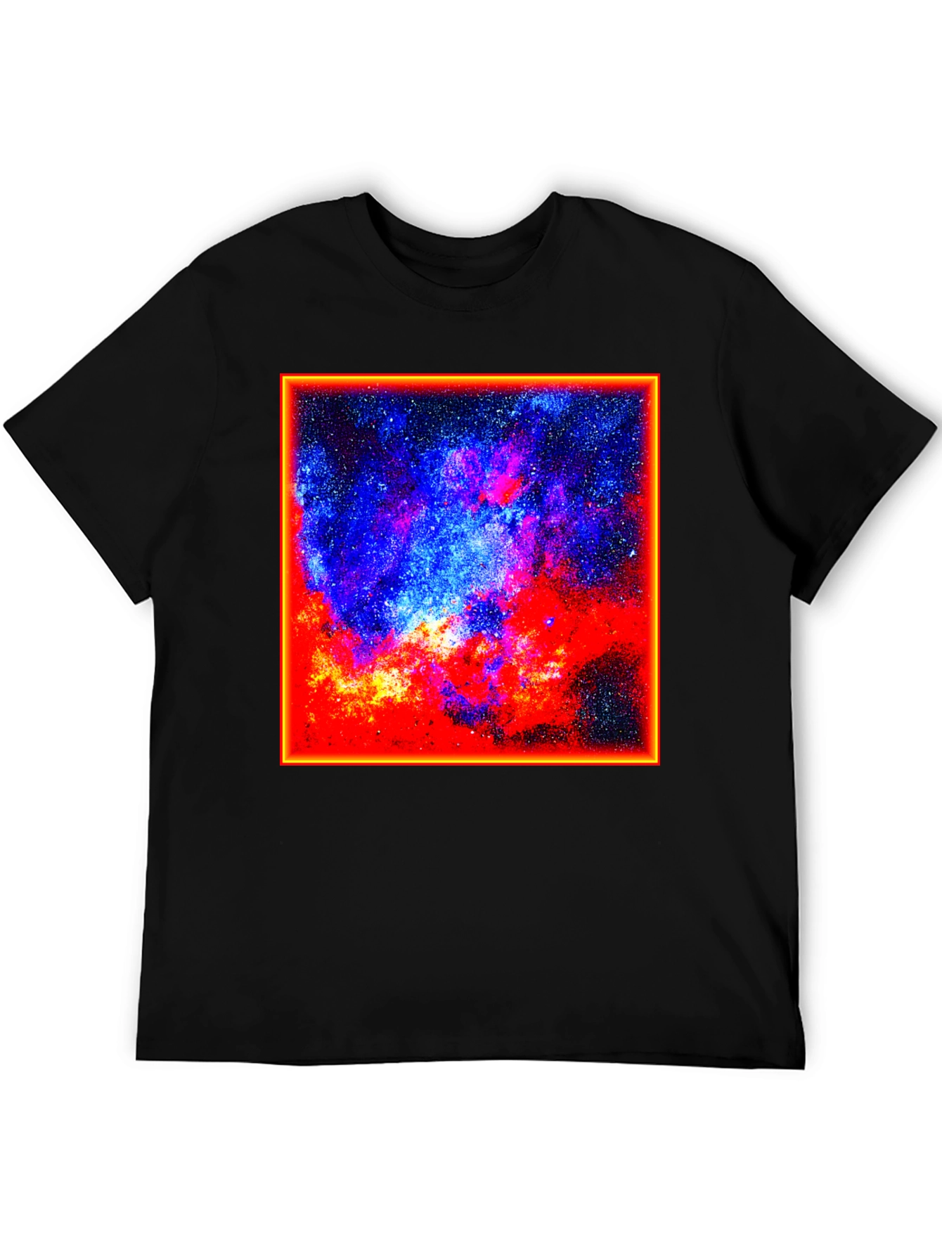 Cosmic Nebula Graphic Tee - Black