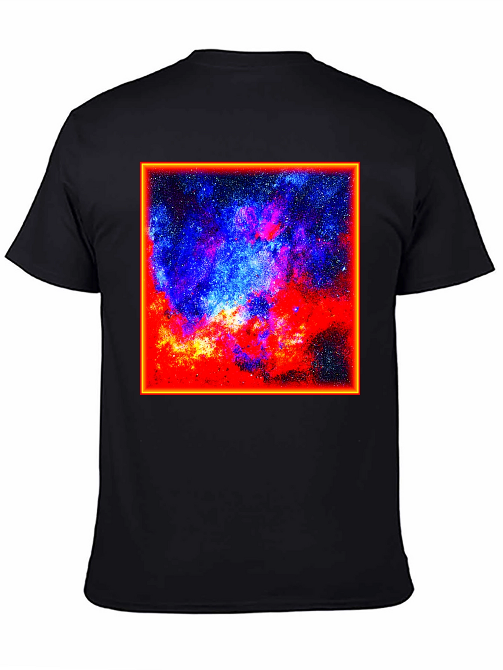 Cosmic Nebula Graphic Tee - Black