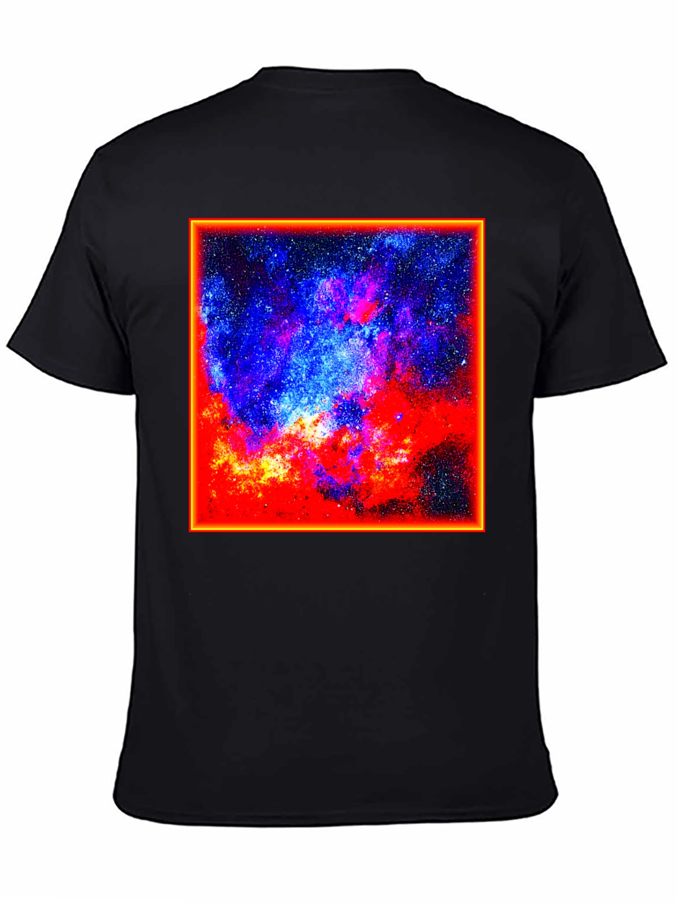 Cosmic Nebula Graphic Tee - Black