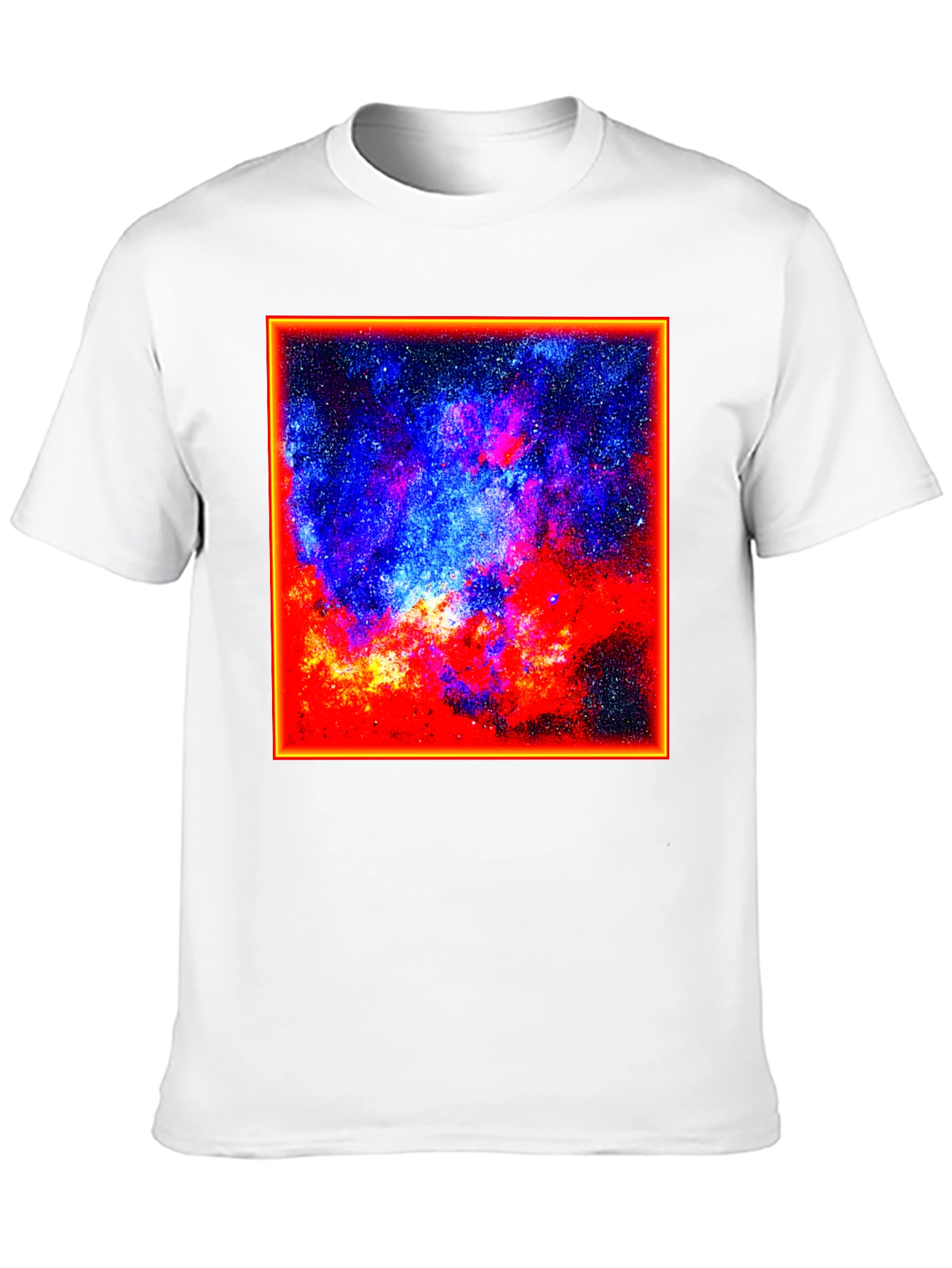 Cosmic Nebula Graphic Tee - Black
